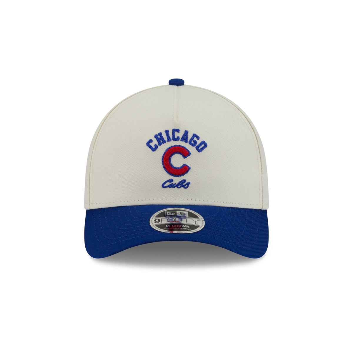 Chicago Cubs Arched Graphic Chrome White 9FORTY M-Crown A-Frame Snapback Hat