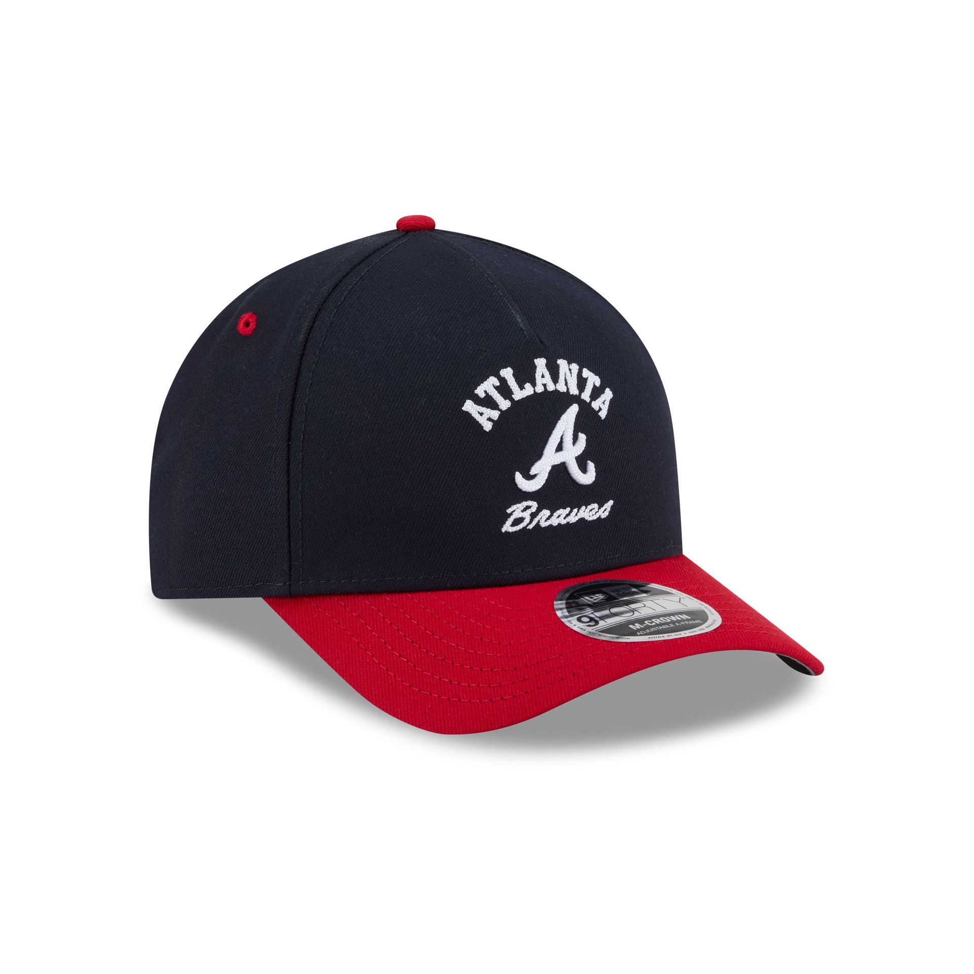 Atlanta Braves Arched Graphic 9FORTY M-Crown A-Frame Snapback Hat