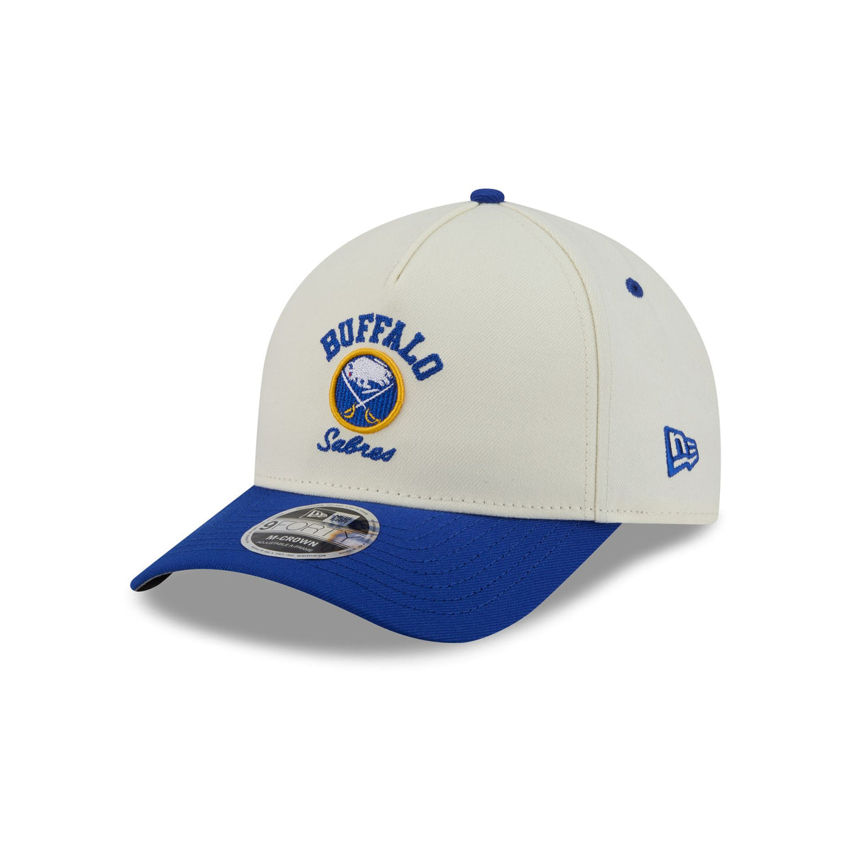 Buffalo Sabres Arched Graphic Chrome White 9FORTY M-Crown A-Frame Snapback Hat