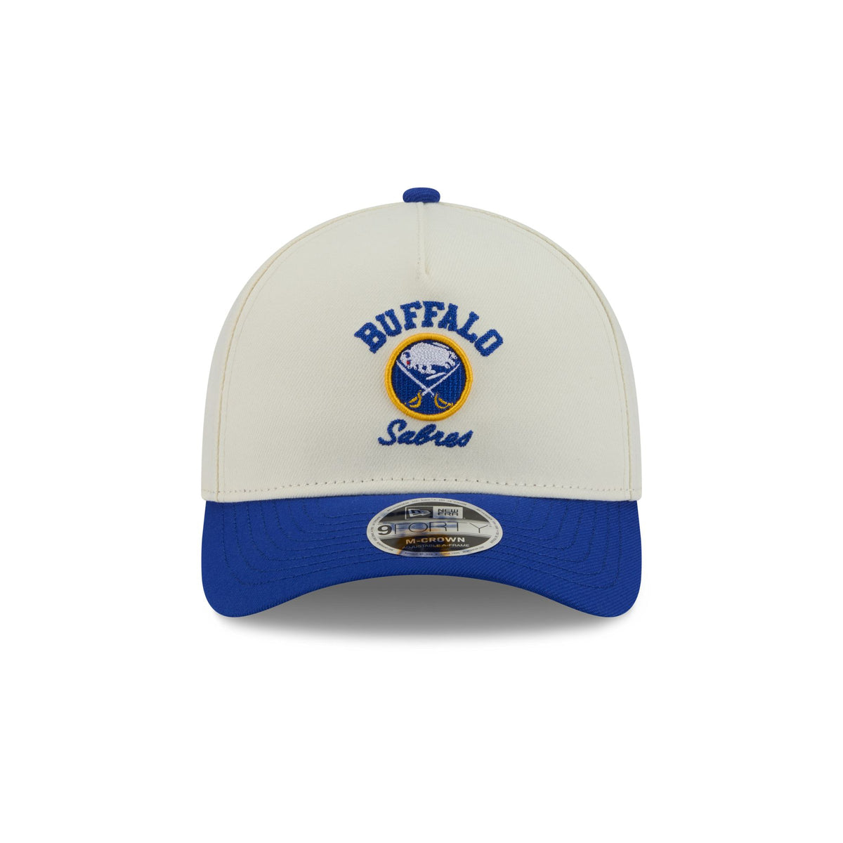 Buffalo Sabres Arched Graphic Chrome White 9FORTY M-Crown A-Frame Snapback Hat