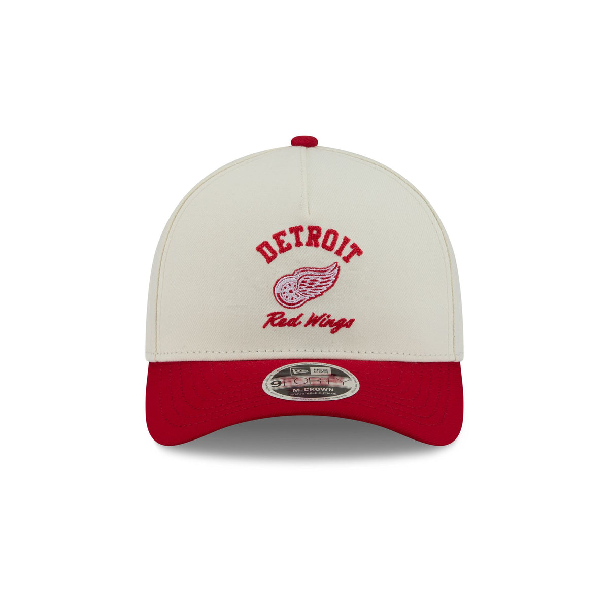 Detroit Red Wings Arched Graphic Chrome White 9FORTY M-Crown A-Frame Snapback Hat