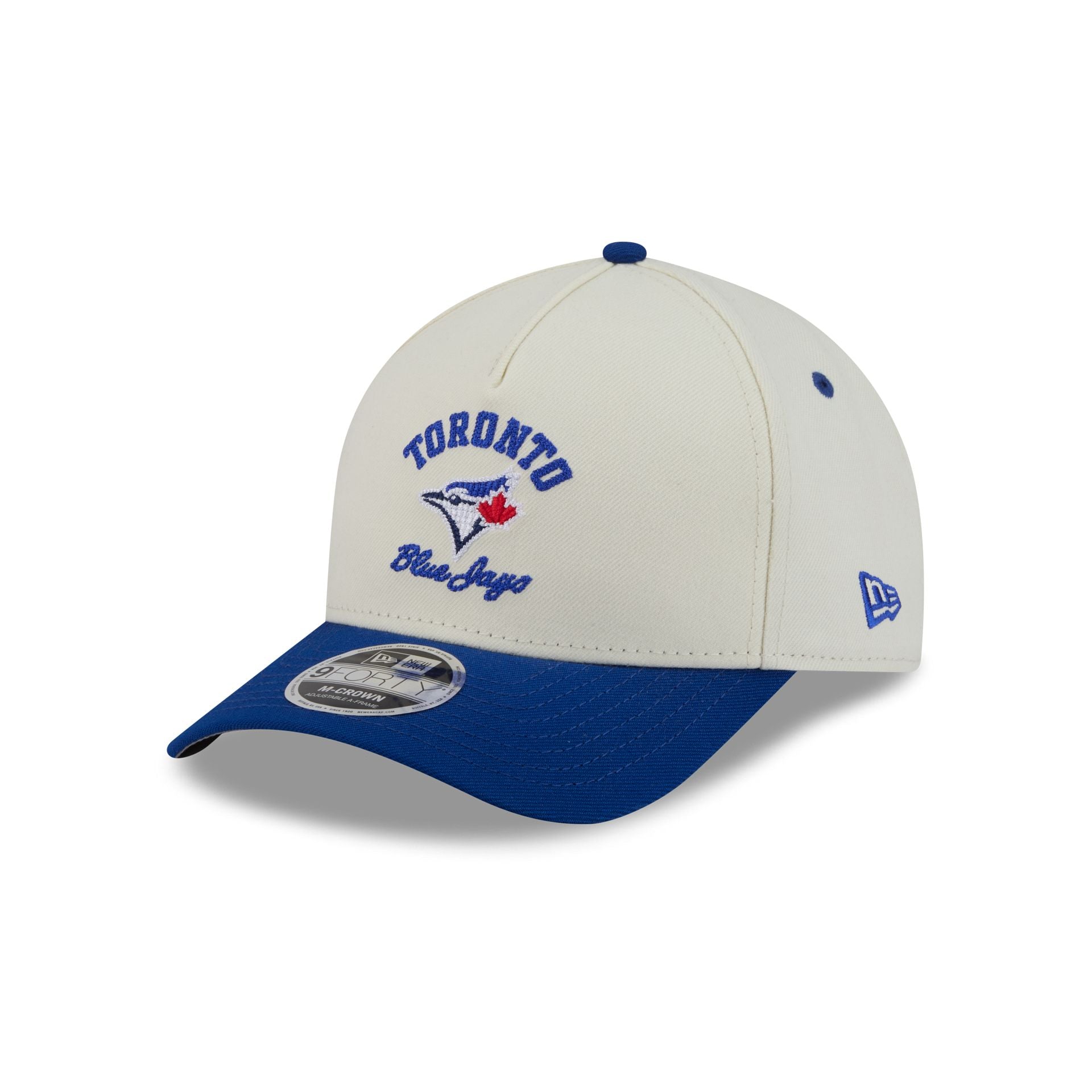 Toronto Blue Jays Arched Graphic Chrome White 9FORTY M-Crown A-Frame Snapback Hat