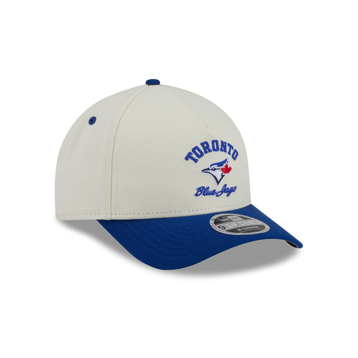 Toronto Blue Jays Arched Graphic Chrome White 9FORTY M-Crown A-Frame Snapback Hat