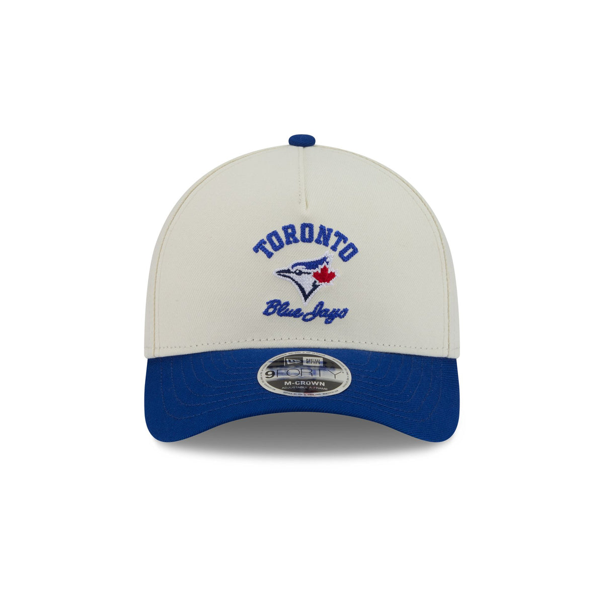 Toronto Blue Jays Arched Graphic Chrome White 9FORTY M-Crown A-Frame Snapback Hat