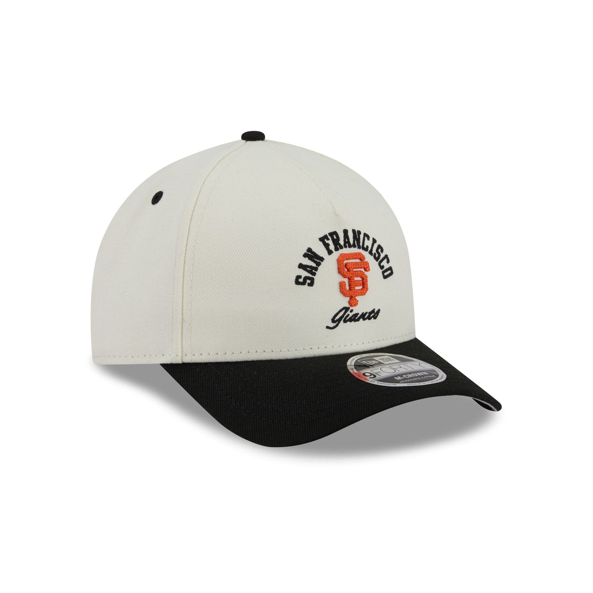 San Francisco Giants Arched Graphic Chrome White 9FORTY M-Crown A-Frame Snapback Hat