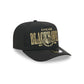 Chicago Blackhawks Gold Laurel Black 9FIFTY A-Frame Snapback Hat