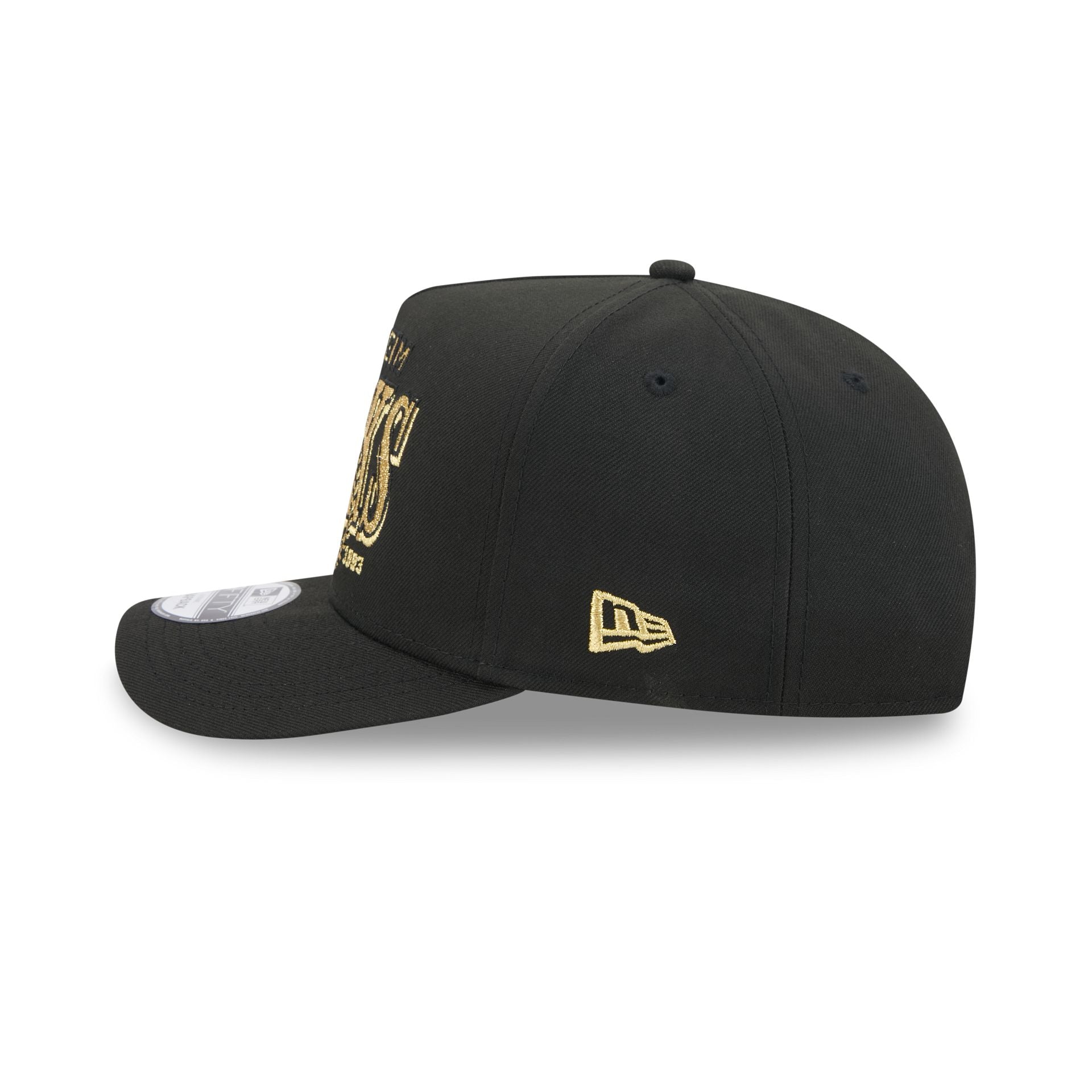 Anaheim Ducks Gold Laurel Black 9FIFTY A-Frame Snapback Hat