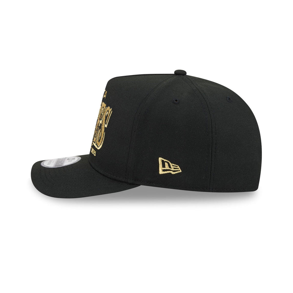 Atlanta Braves Gold Laurel Black 9FIFTY A-Frame Snapback Hat