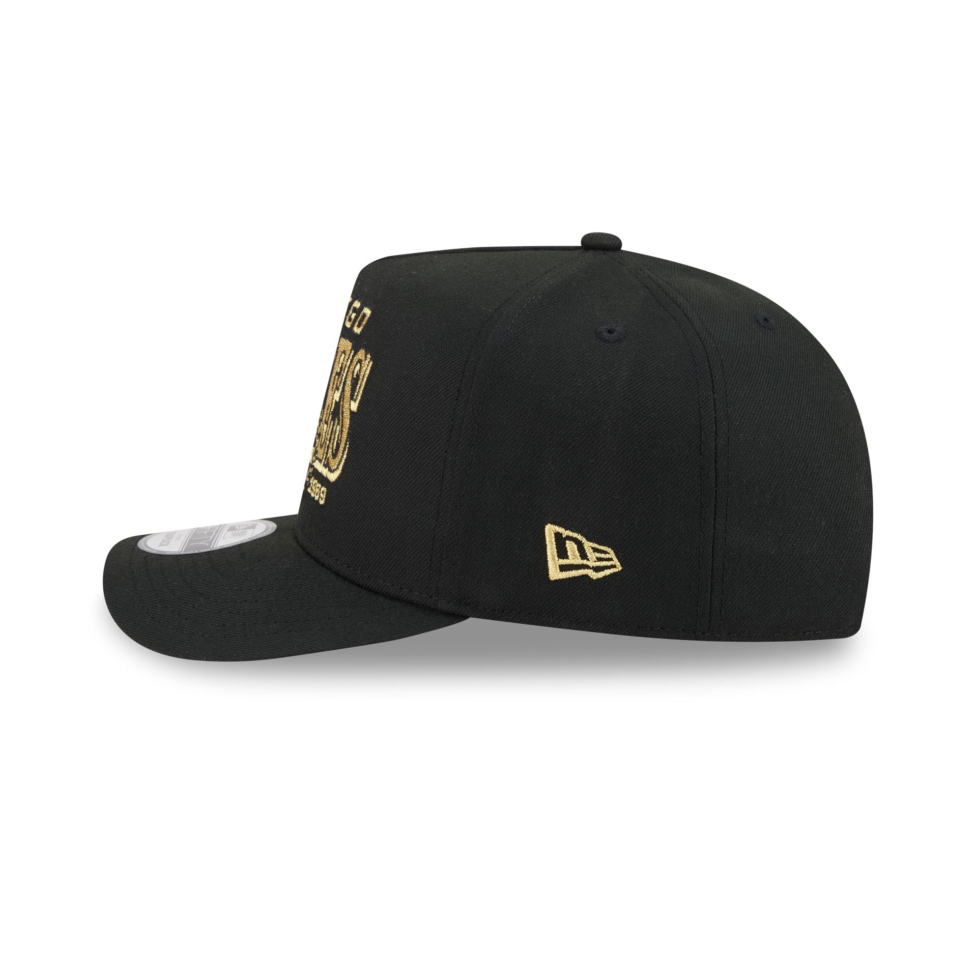 San Diego Padres Gold Laurel Black 9FIFTY A-Frame Snapback Hat