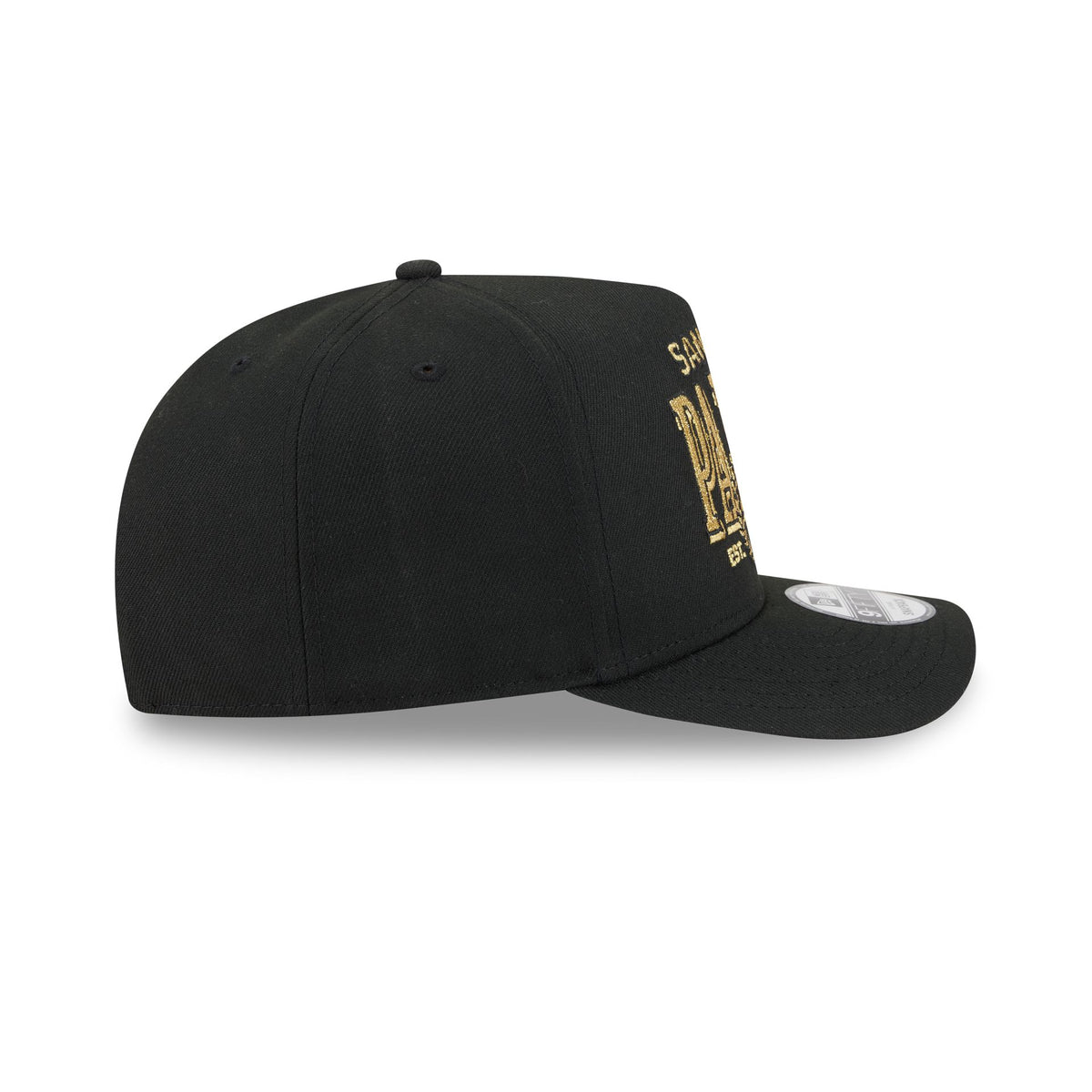 San Diego Padres Gold Laurel Black 9FIFTY A-Frame Snapback Hat
