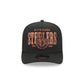 Pittsburgh Steelers Gold Laurel Black 9FIFTY A-Frame Snapback Hat
