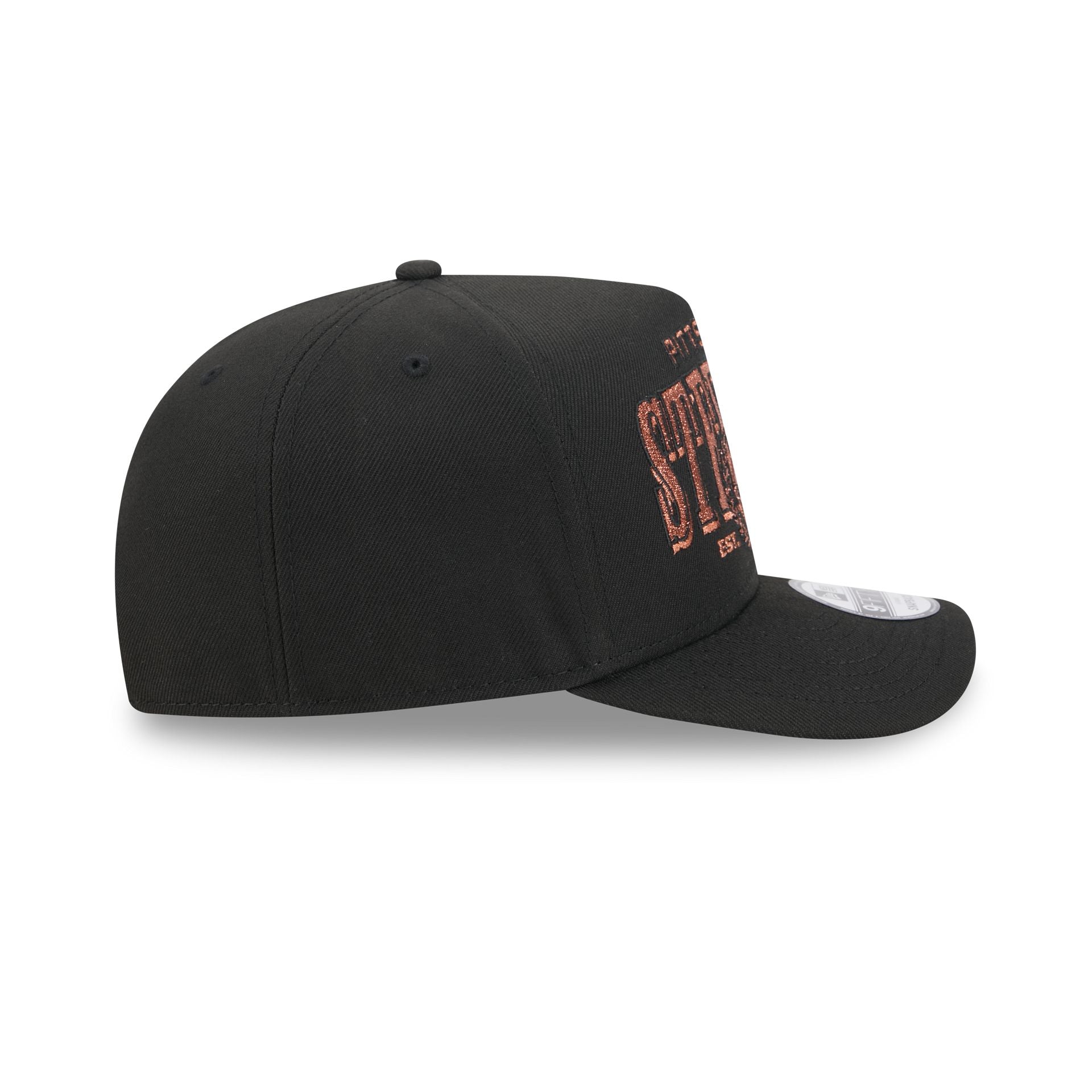 Pittsburgh Steelers Gold Laurel Black 9FIFTY A-Frame Snapback Hat