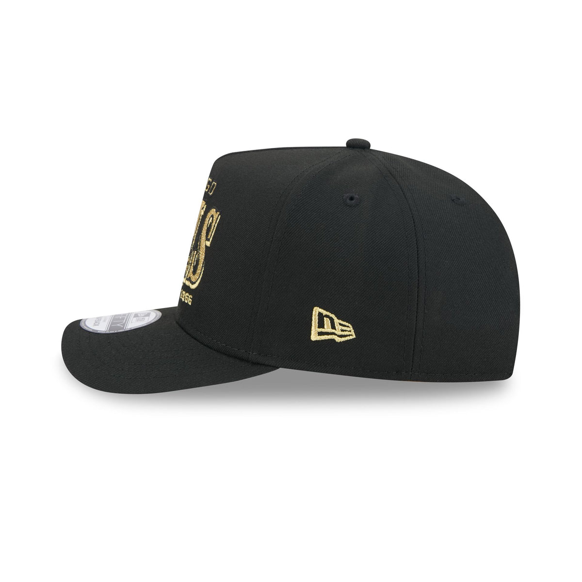 Chicago Bulls Gold Laurel Black 9FIFTY A-Frame Snapback Hat