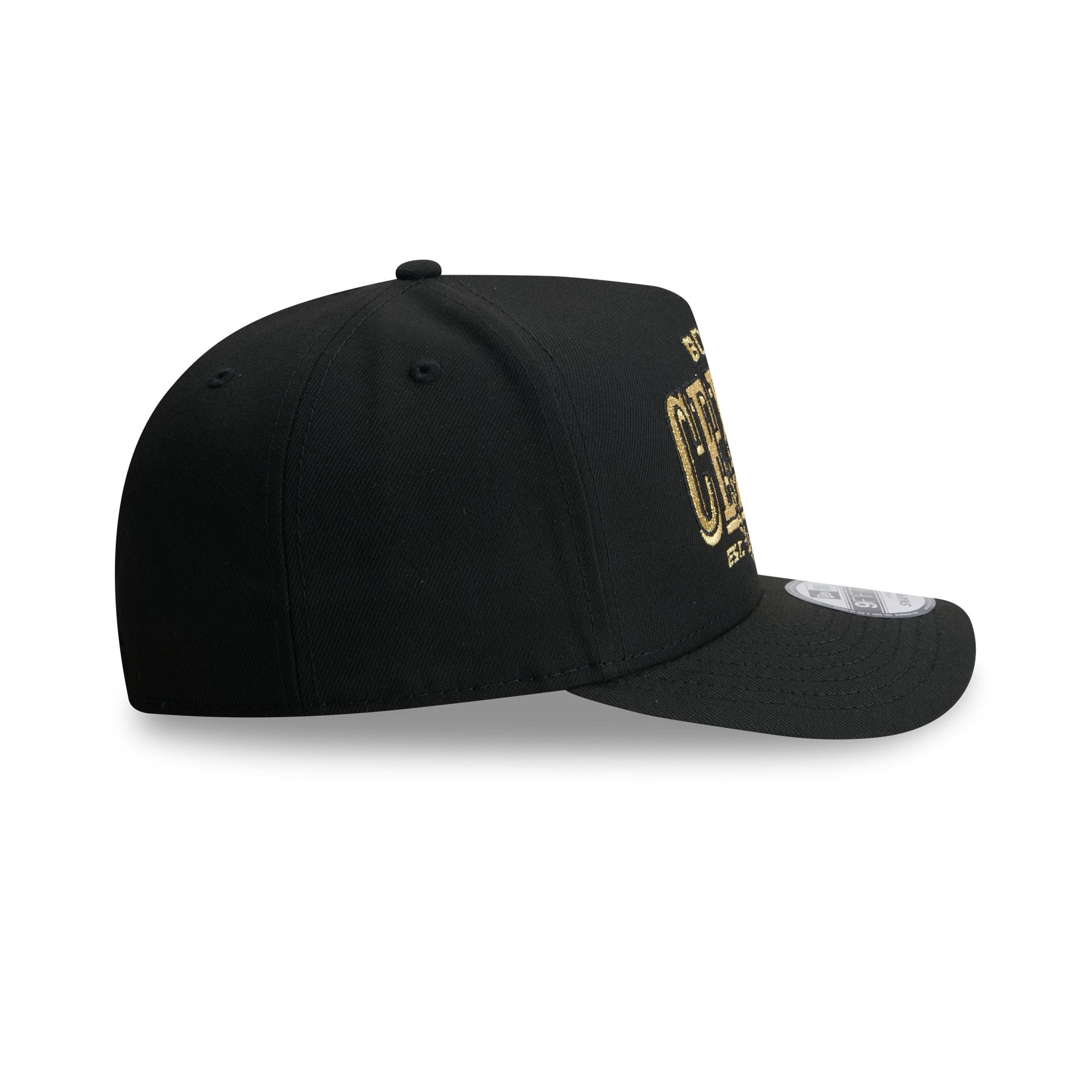 Boston Celtics Gold Laurel Black 9FIFTY A-Frame Snapback Hat