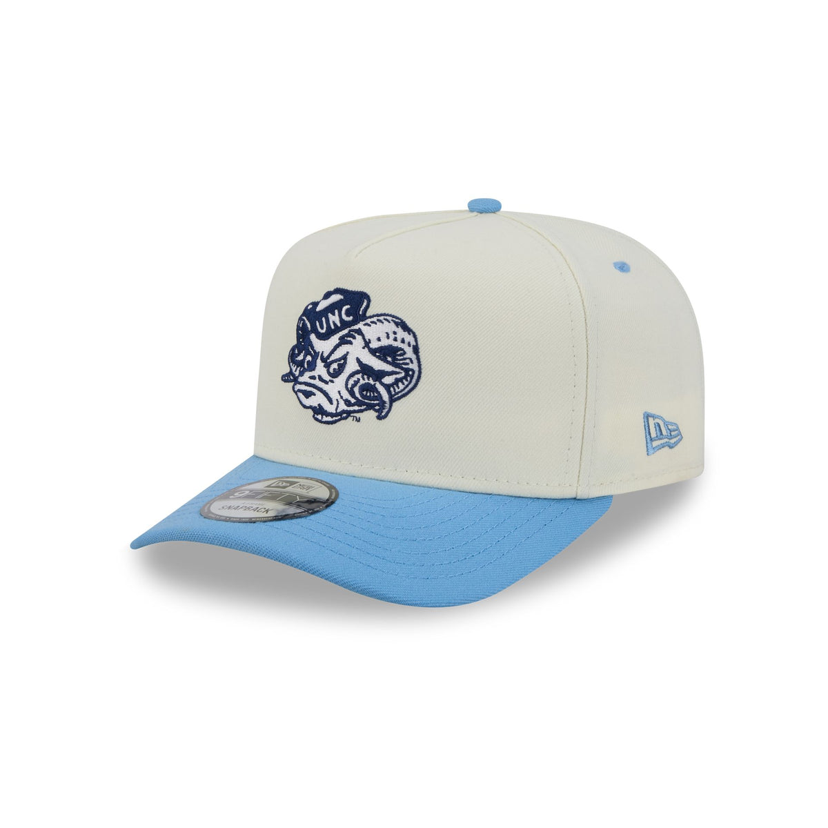 North Carolina Tar Heels Statement Back Chrome White 9FIFTY A-Frame Snapback Hat