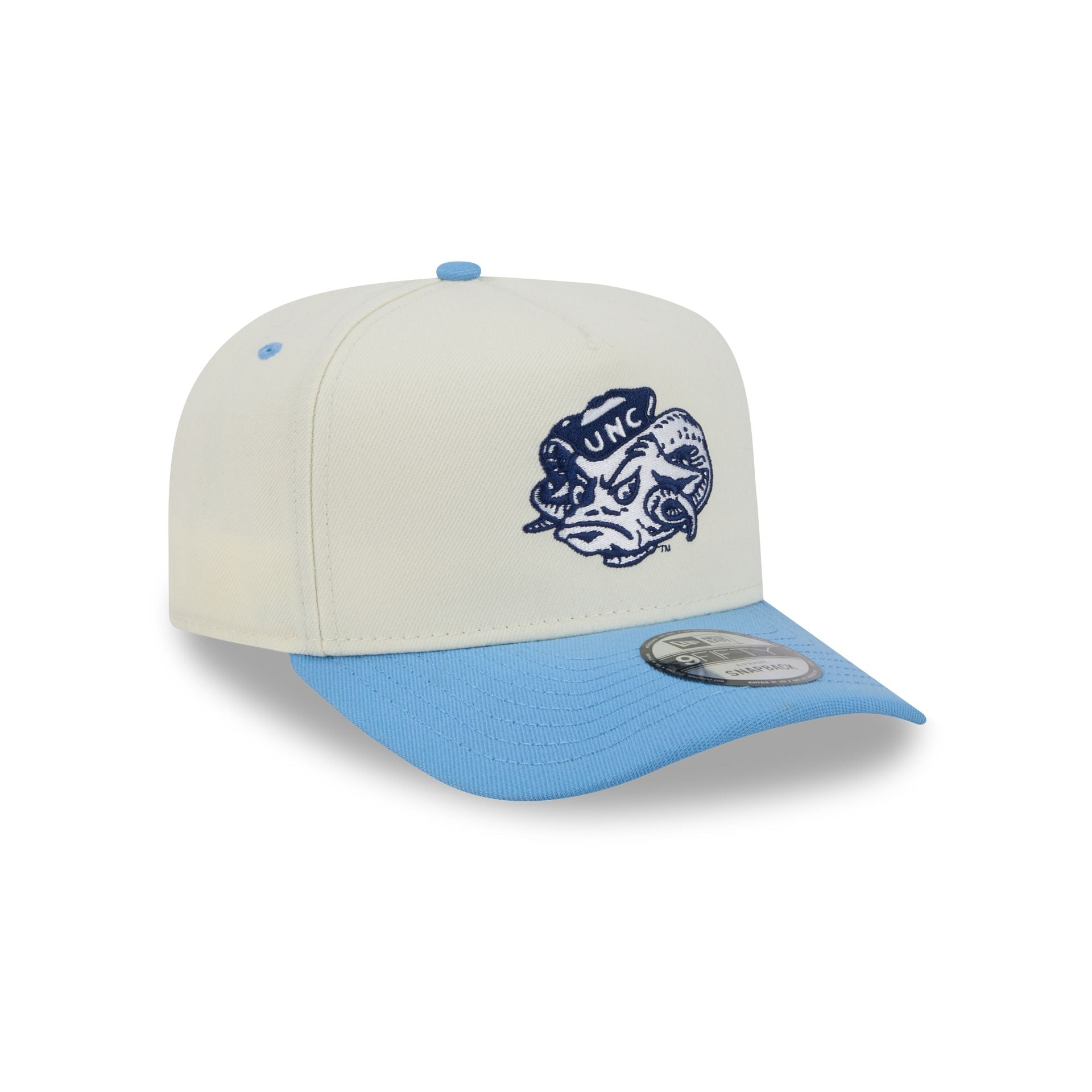 North Carolina Tar Heels Statement Back Chrome White 9FIFTY A-Frame Snapback Hat