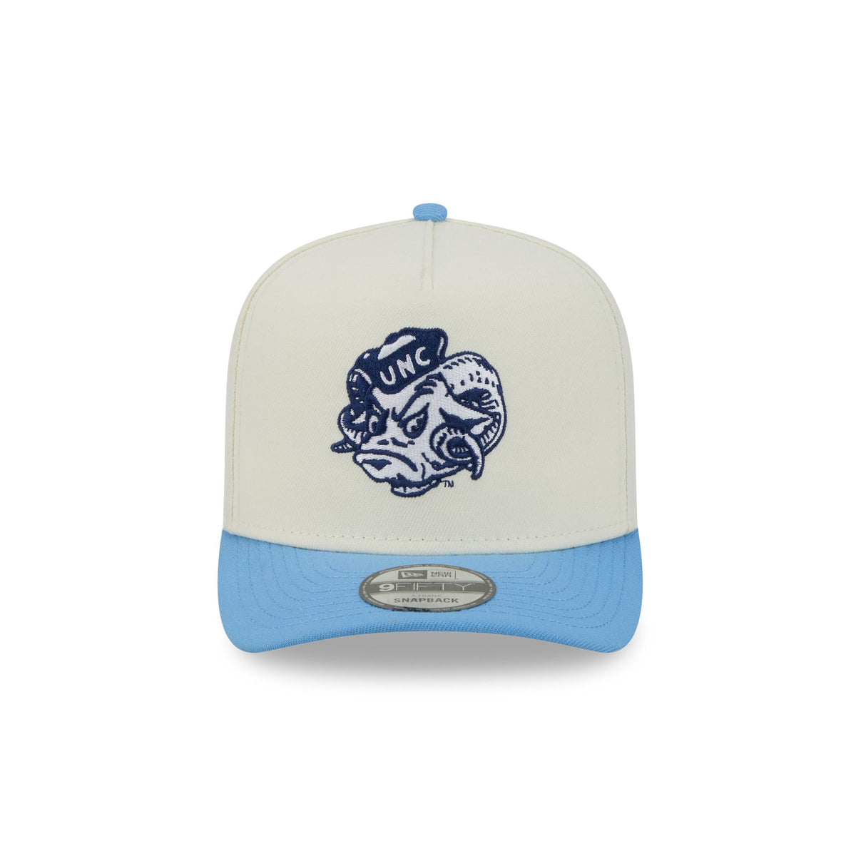 North Carolina Tar Heels Statement Back Chrome White 9FIFTY A-Frame Snapback Hat
