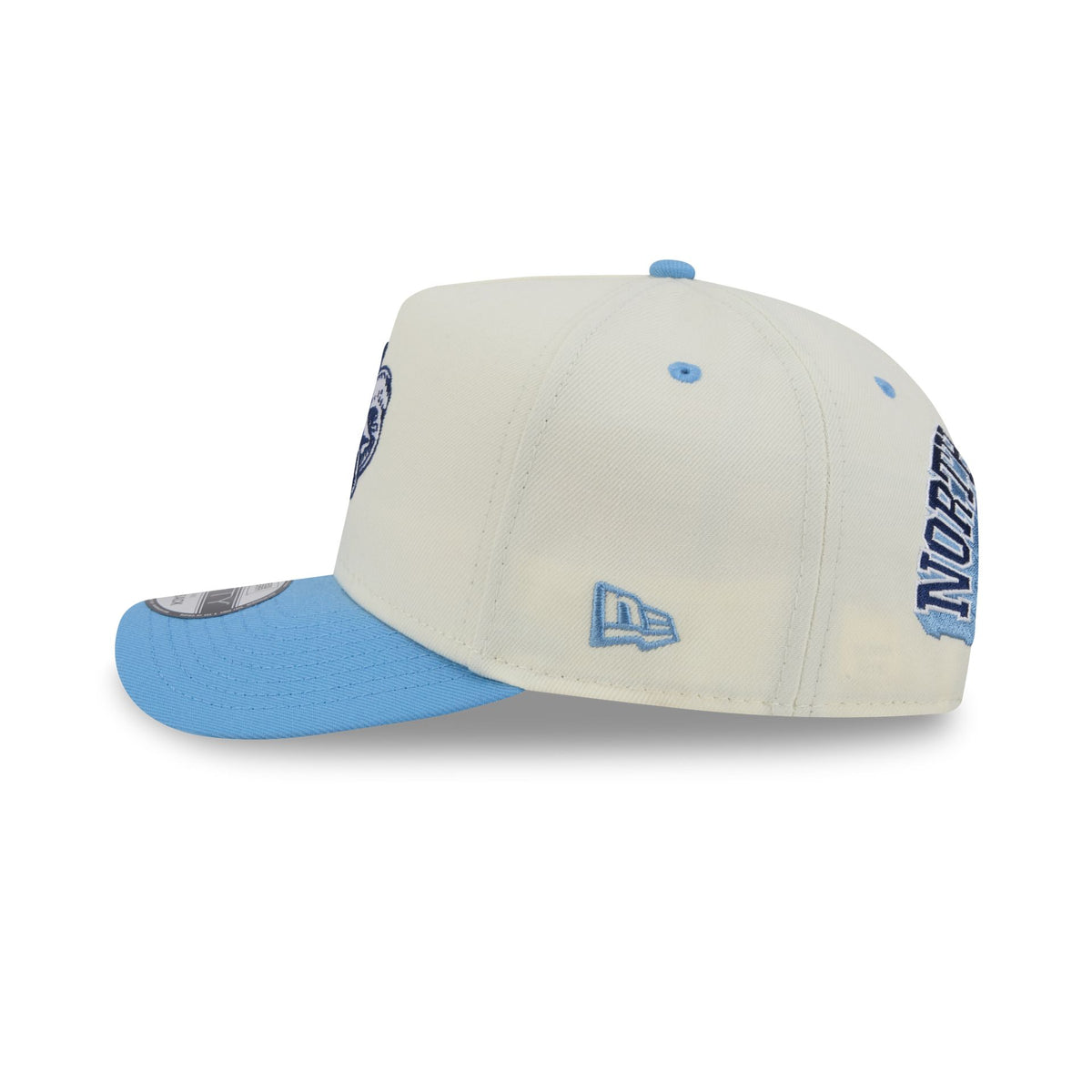 North Carolina Tar Heels Statement Back Chrome White 9FIFTY A-Frame Snapback Hat
