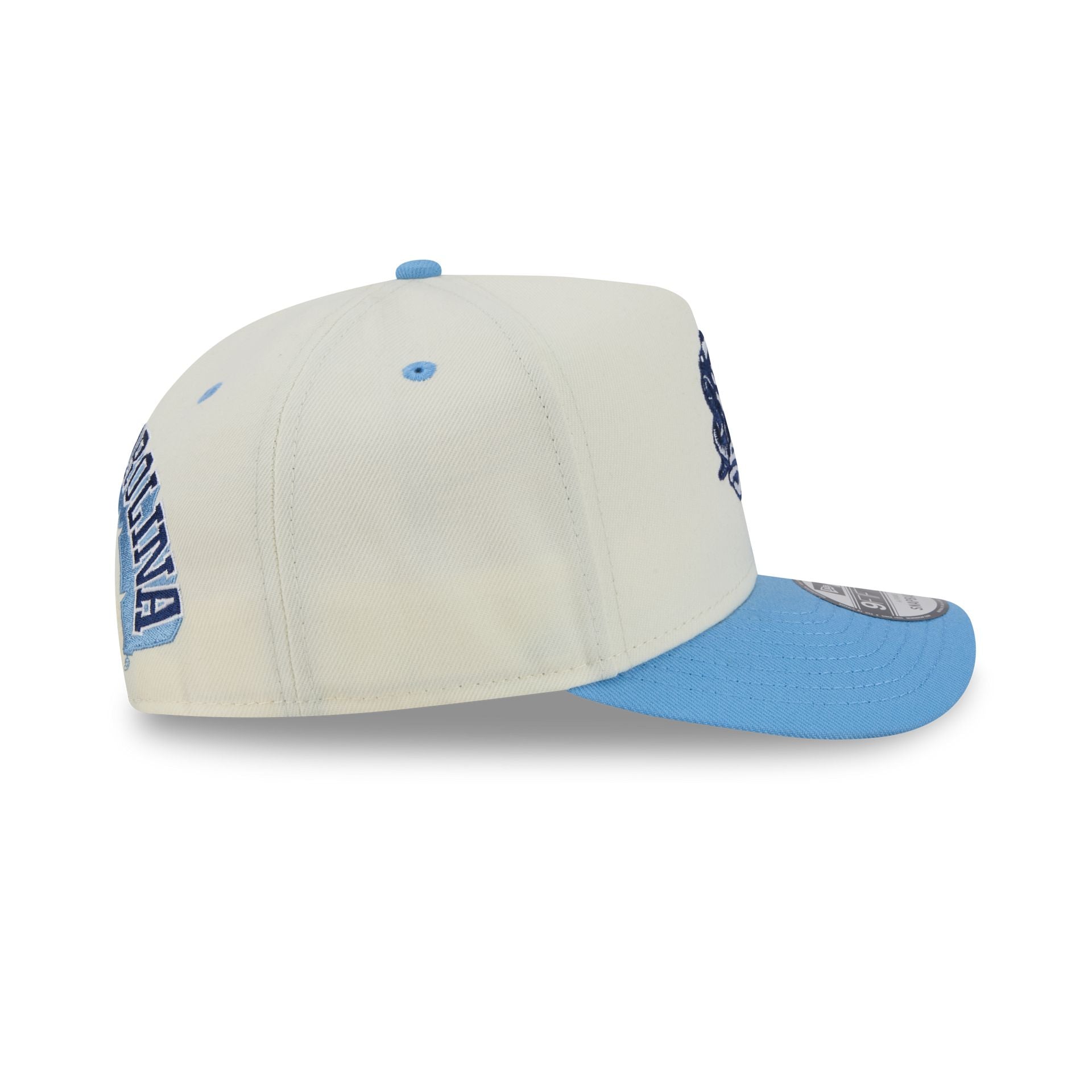 North Carolina Tar Heels Statement Back Chrome White 9FIFTY A-Frame Snapback Hat
