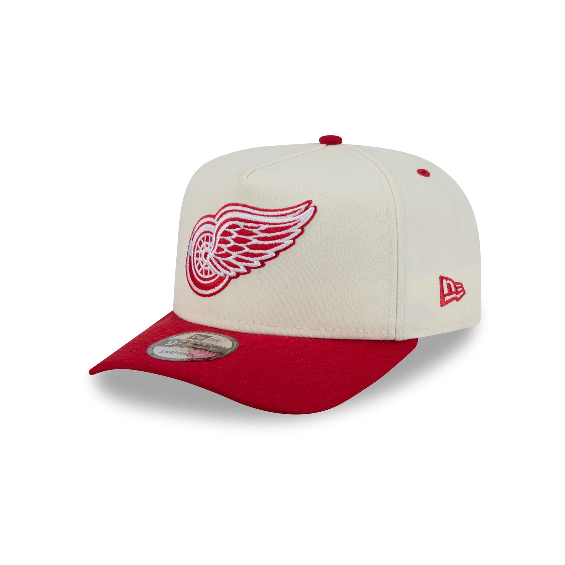 Detroit Red Wings Statement Back Chrome White 9FIFTY A-Frame Snapback Hat