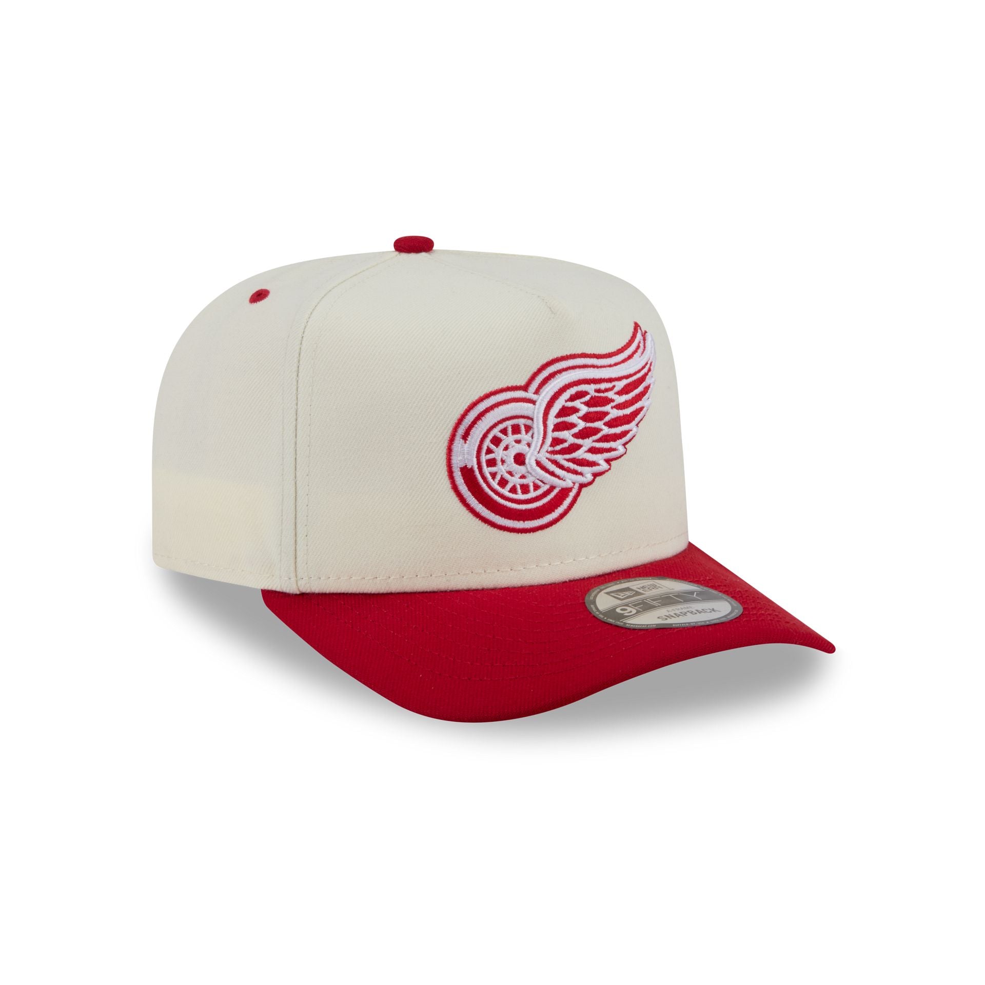 Detroit Red Wings Statement Back Chrome White 9FIFTY A-Frame Snapback Hat