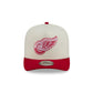 Detroit Red Wings Statement Back Chrome White 9FIFTY A-Frame Snapback Hat
