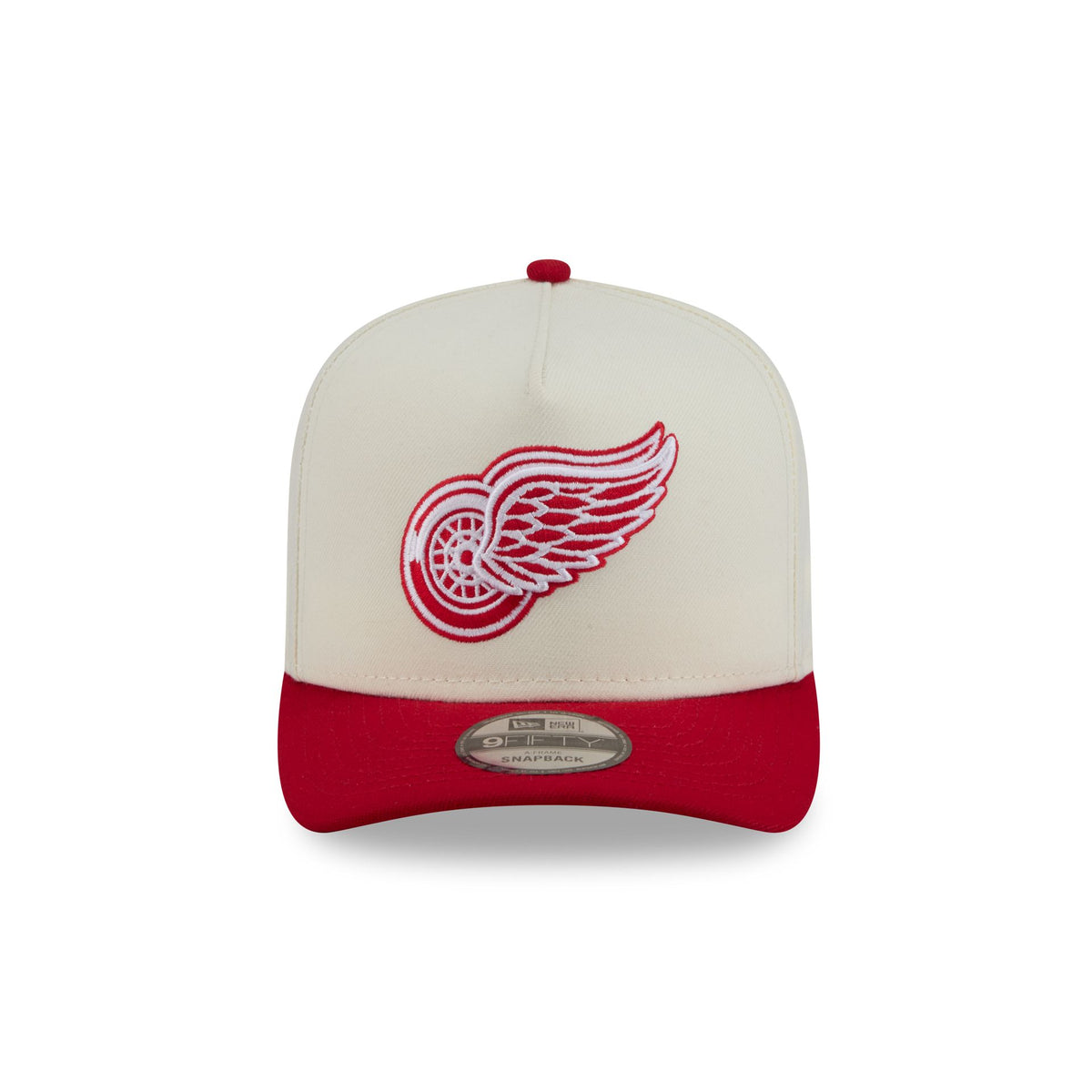 Detroit Red Wings Statement Back Chrome White 9FIFTY A-Frame Snapback Hat