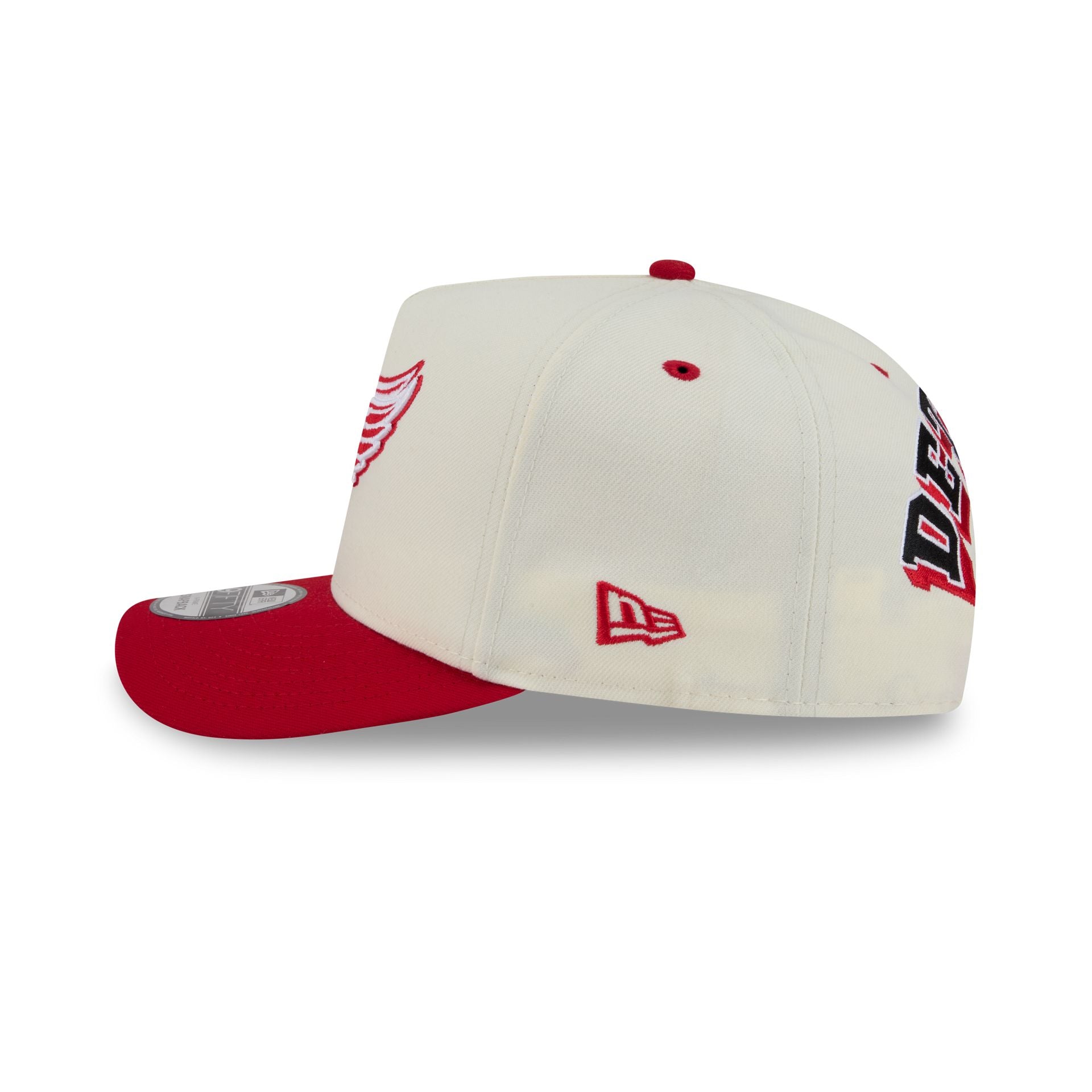Detroit Red Wings Statement Back Chrome White 9FIFTY A-Frame Snapback Hat