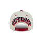 Detroit Red Wings Statement Back Chrome White 9FIFTY A-Frame Snapback Hat