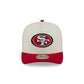 San Francisco 49ers Statement Back Chrome White 9FIFTY A-Frame Snapback Hat