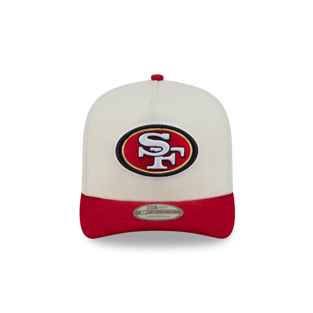 San Francisco 49ers Statement Back Chrome White 9FIFTY A-Frame Snapback Hat