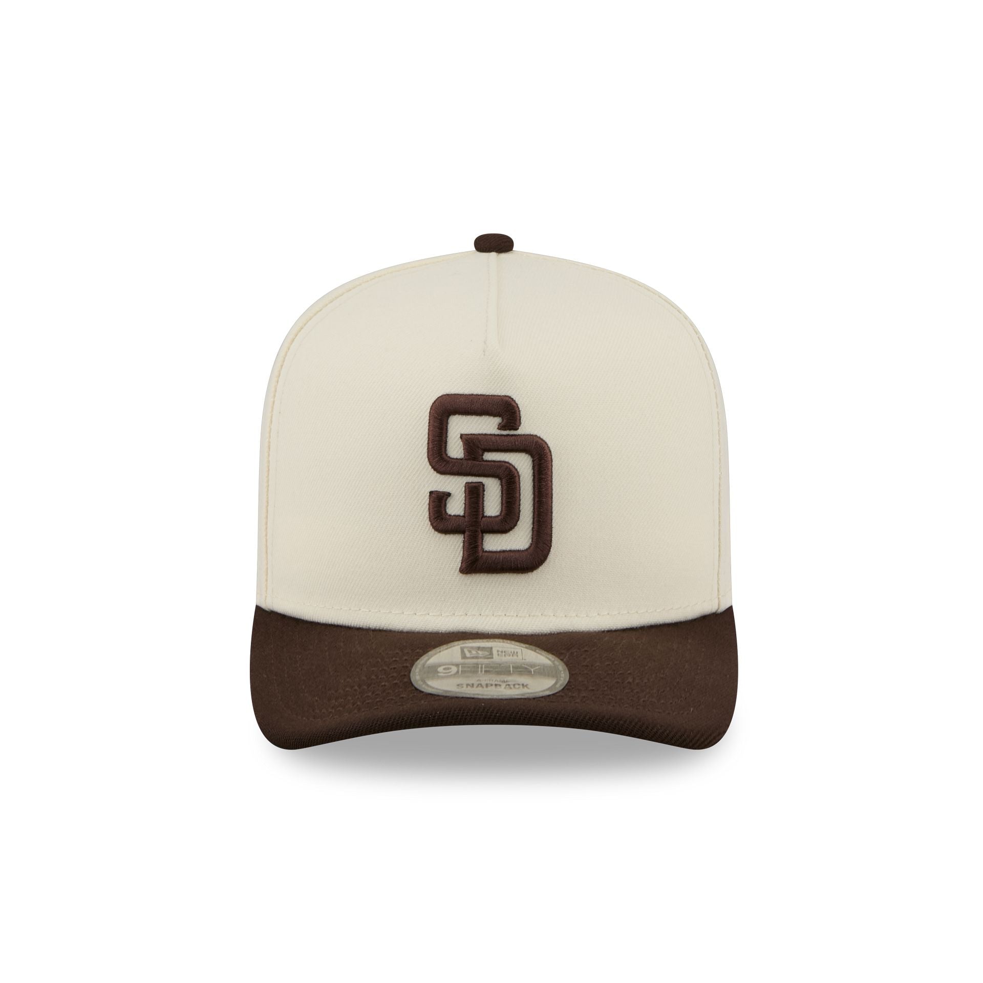 San Diego Padres Statement Back Chrome White 9FIFTY A-Frame Snapback Hat