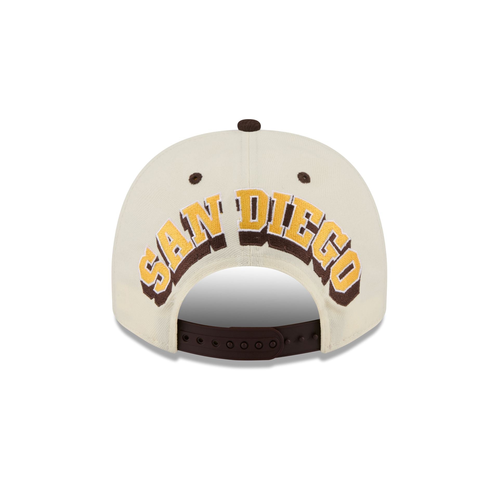 San Diego Padres Statement Back Chrome White 9FIFTY A-Frame Snapback Hat
