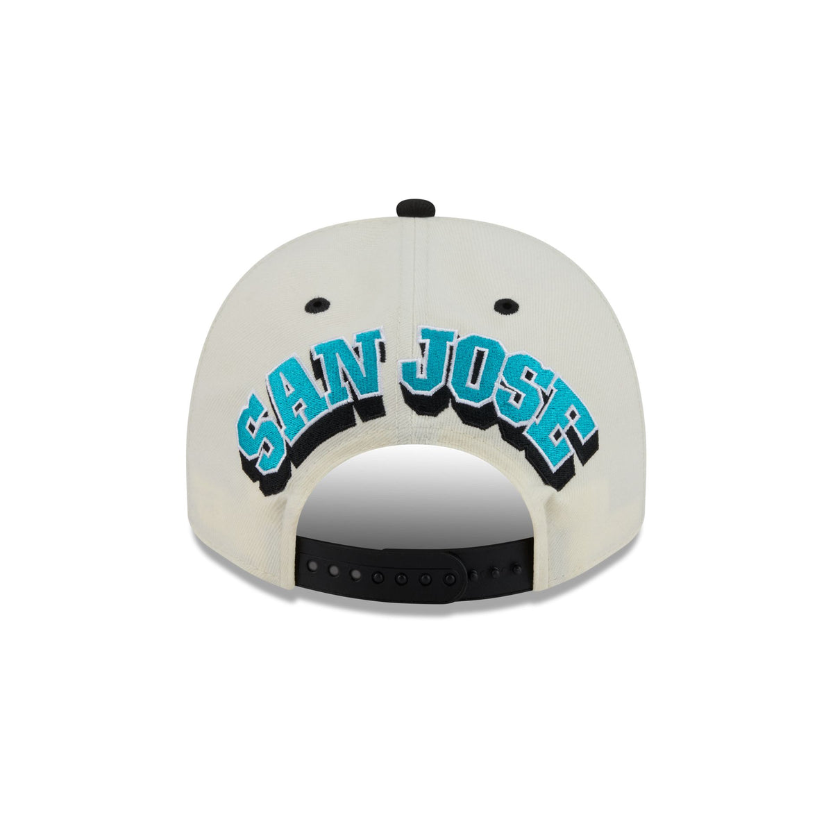 San Jose Sharks Statement Back Chrome White 9FIFTY A-Frame Snapback Hat