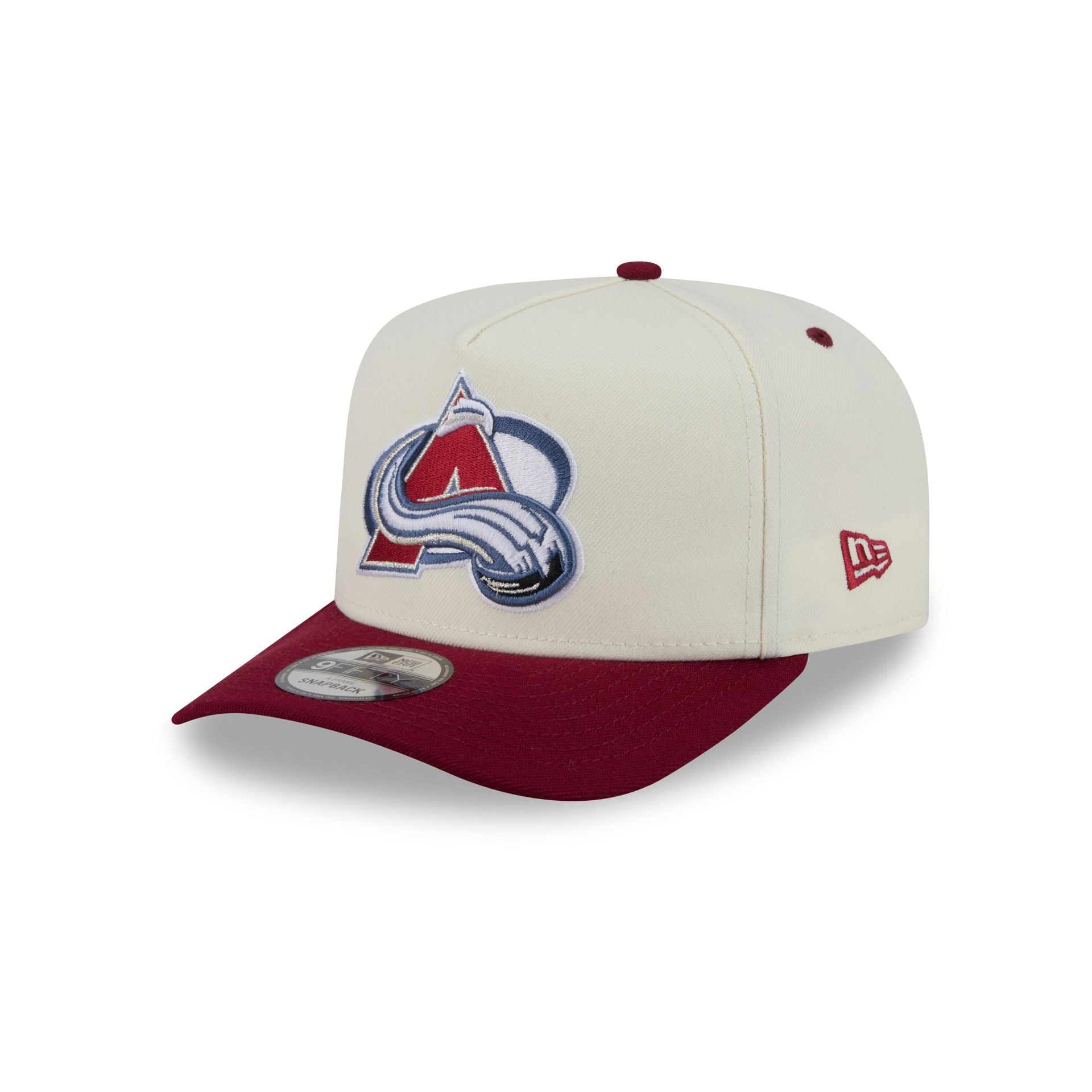 Colorado Avalanche Statement Back Chrome White 9FIFTY A-Frame Snapback Hat