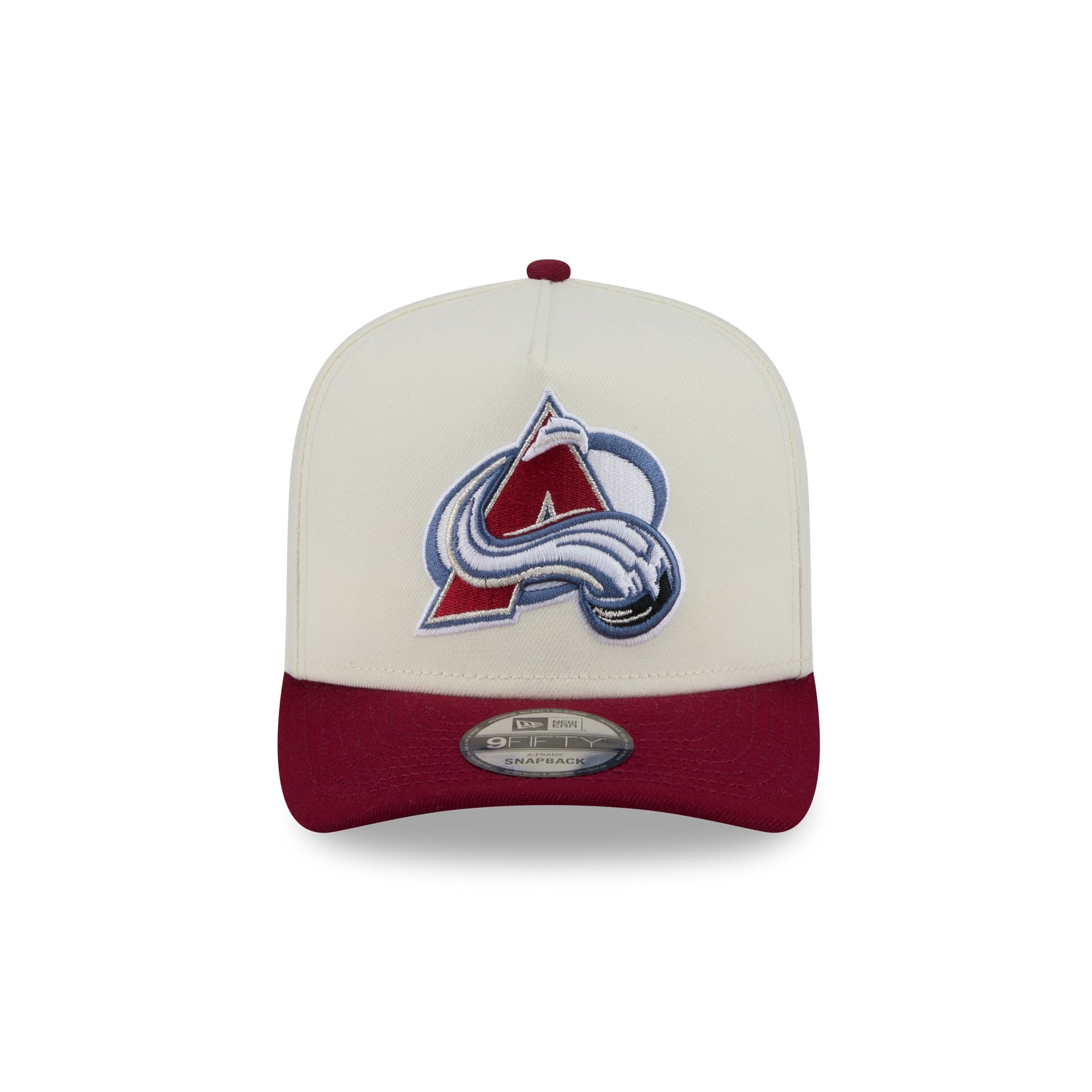 Colorado Avalanche Statement Back Chrome White 9FIFTY A-Frame Snapback Hat