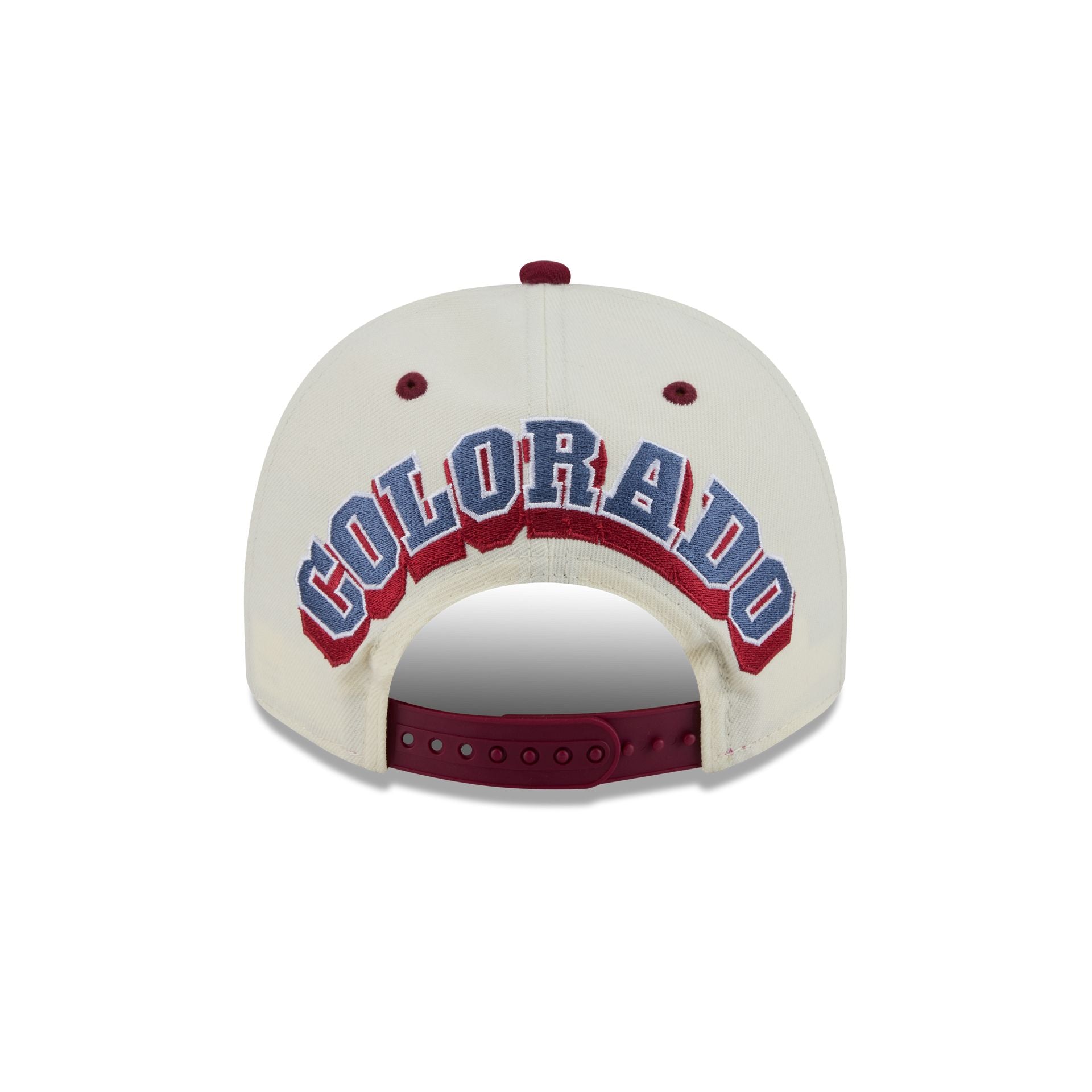Colorado Avalanche Statement Back Chrome White 9FIFTY A-Frame Snapback Hat