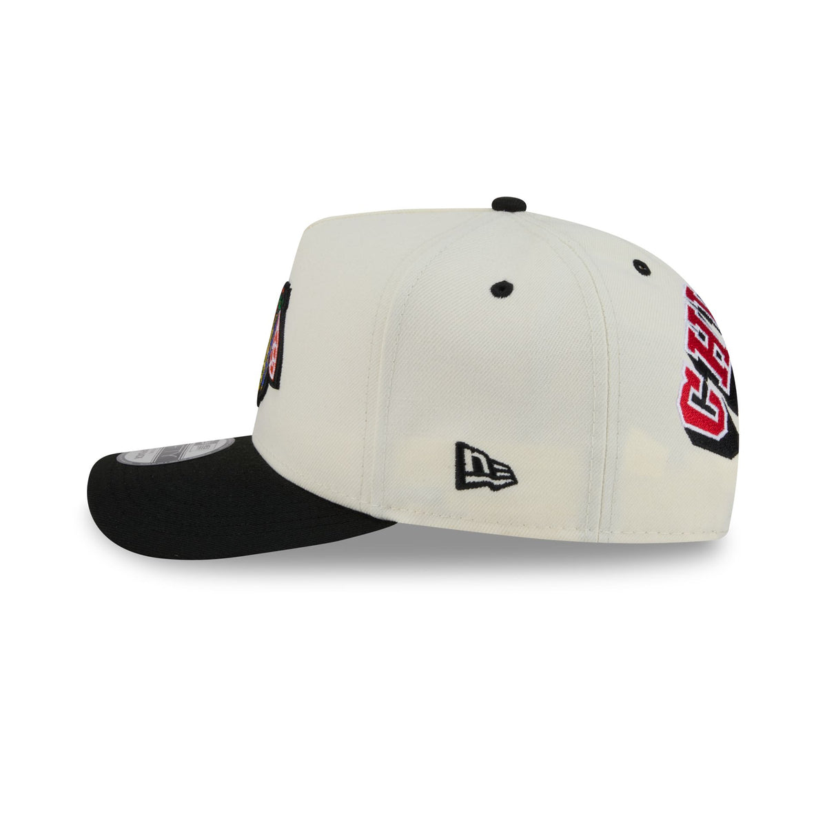 Chicago Blackhawks Statement Back Chrome White 9FIFTY A-Frame Snapback Hat