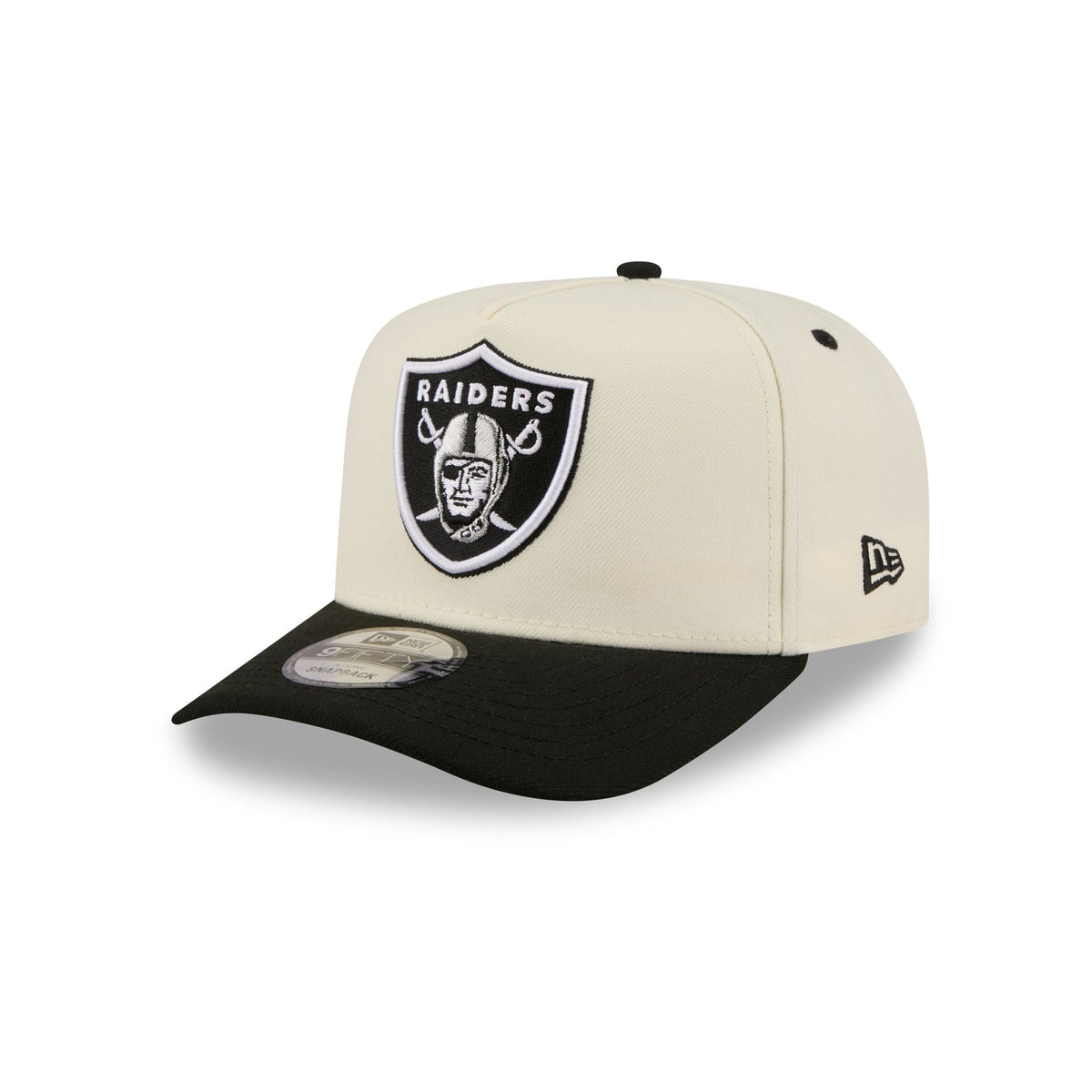 Las Vegas Raiders Statement Back Chrome White 9FIFTY A-Frame Snapback Hat