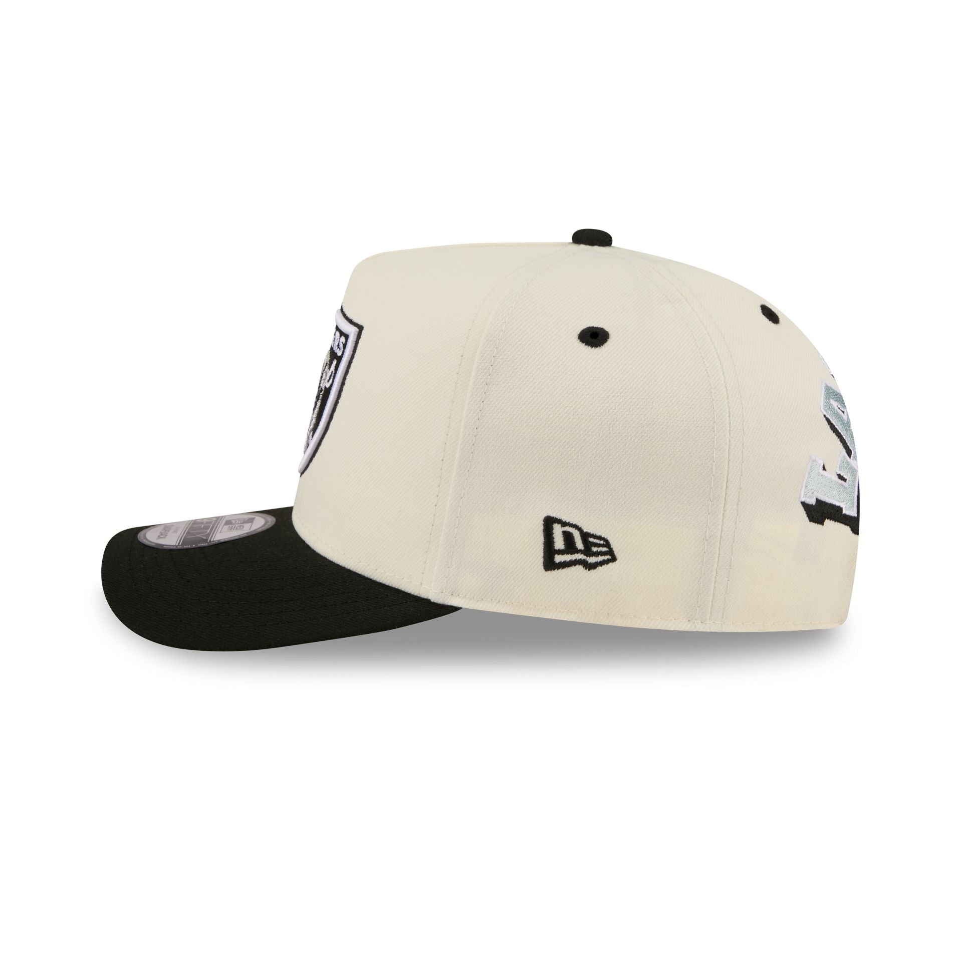 Las Vegas Raiders Statement Back Chrome White 9FIFTY A-Frame Snapback Hat