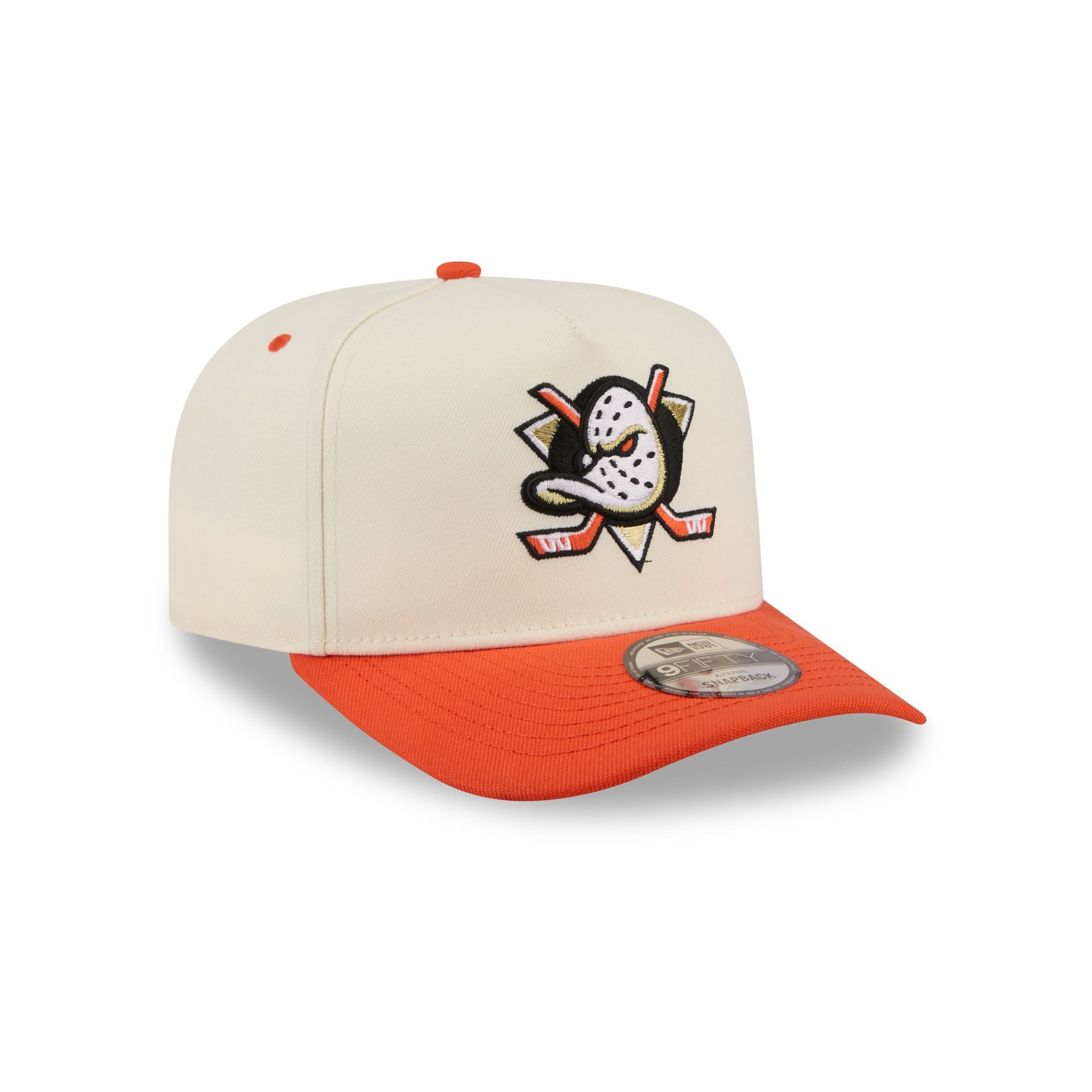 Anaheim Ducks Statement Back Chrome White 9FIFTY A-Frame Snapback Hat