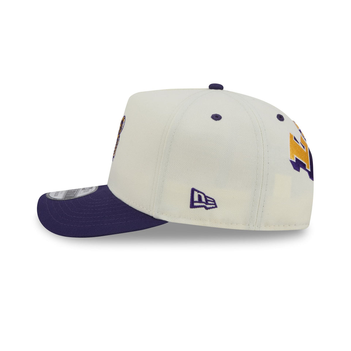 LSU Tigers Statement Back Chrome White 9FIFTY A-Frame Snapback Hat