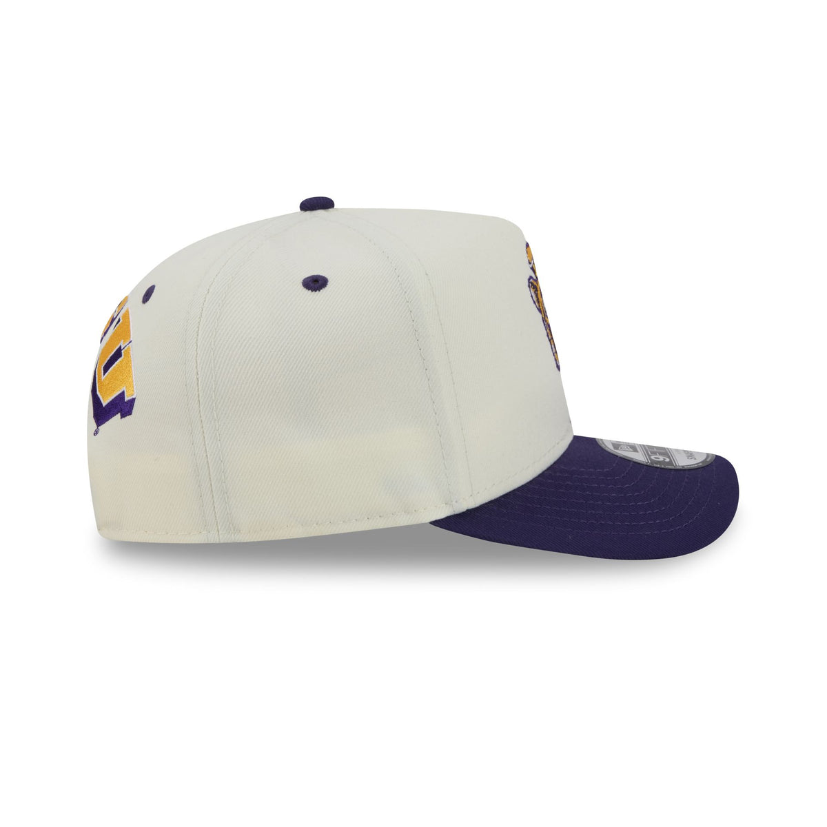 LSU Tigers Statement Back Chrome White 9FIFTY A-Frame Snapback Hat