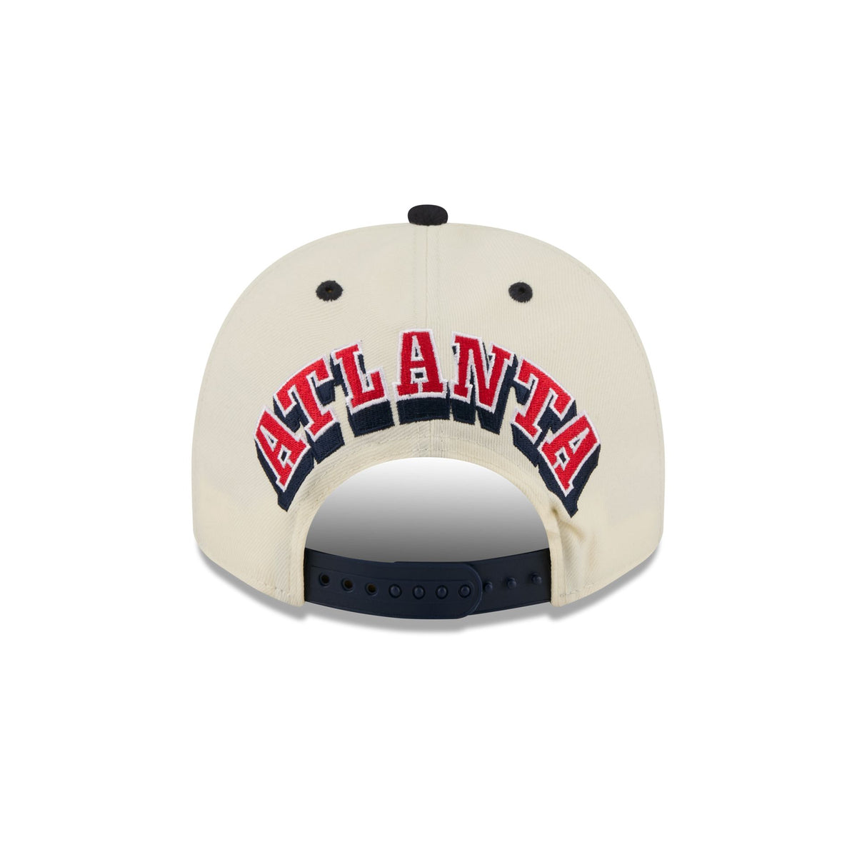 Atlanta Braves Statement Back Chrome White 9FIFTY A-Frame Snapback Hat