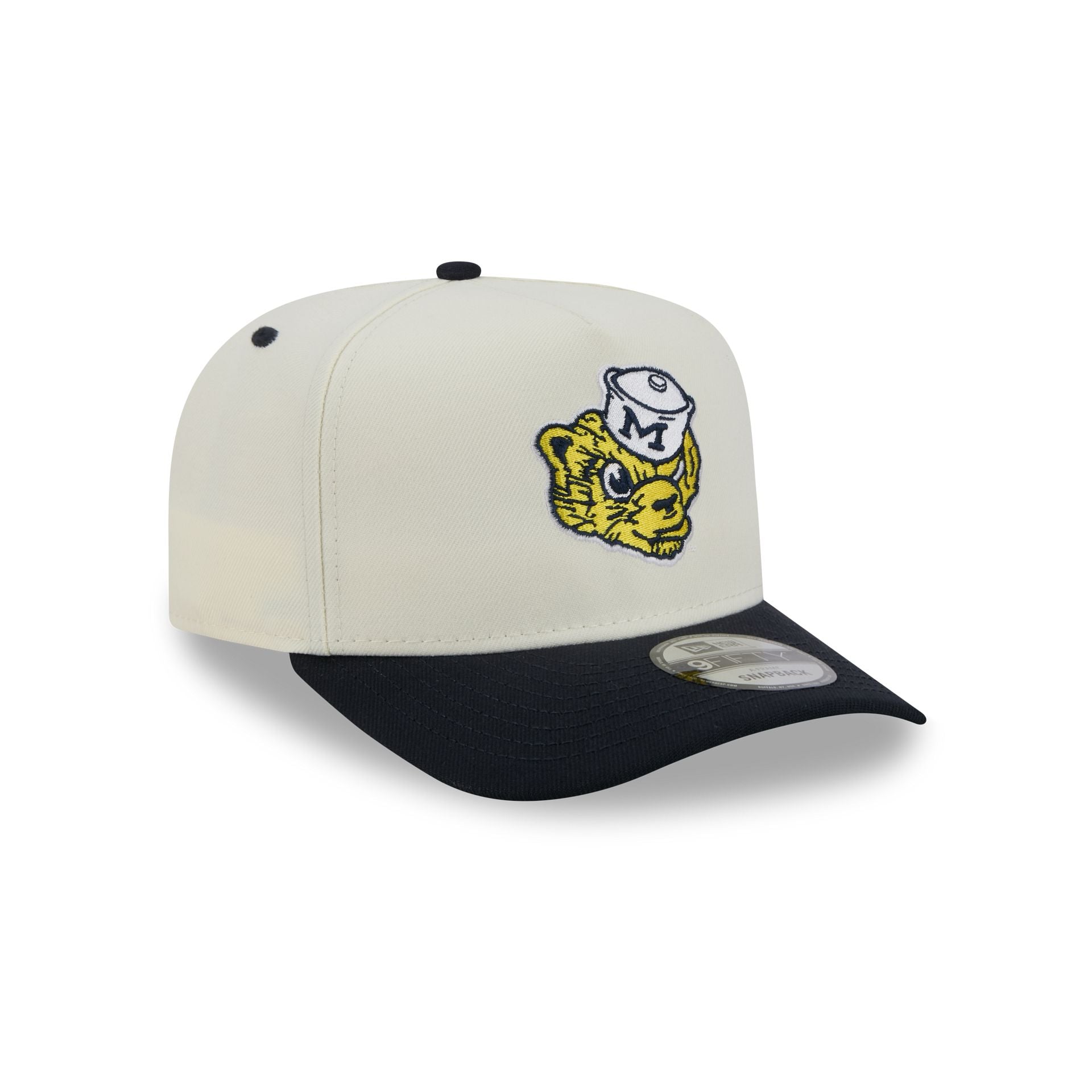 Michigan Wolverines Statement Back Chrome White 9FIFTY A-Frame Snapback Hat