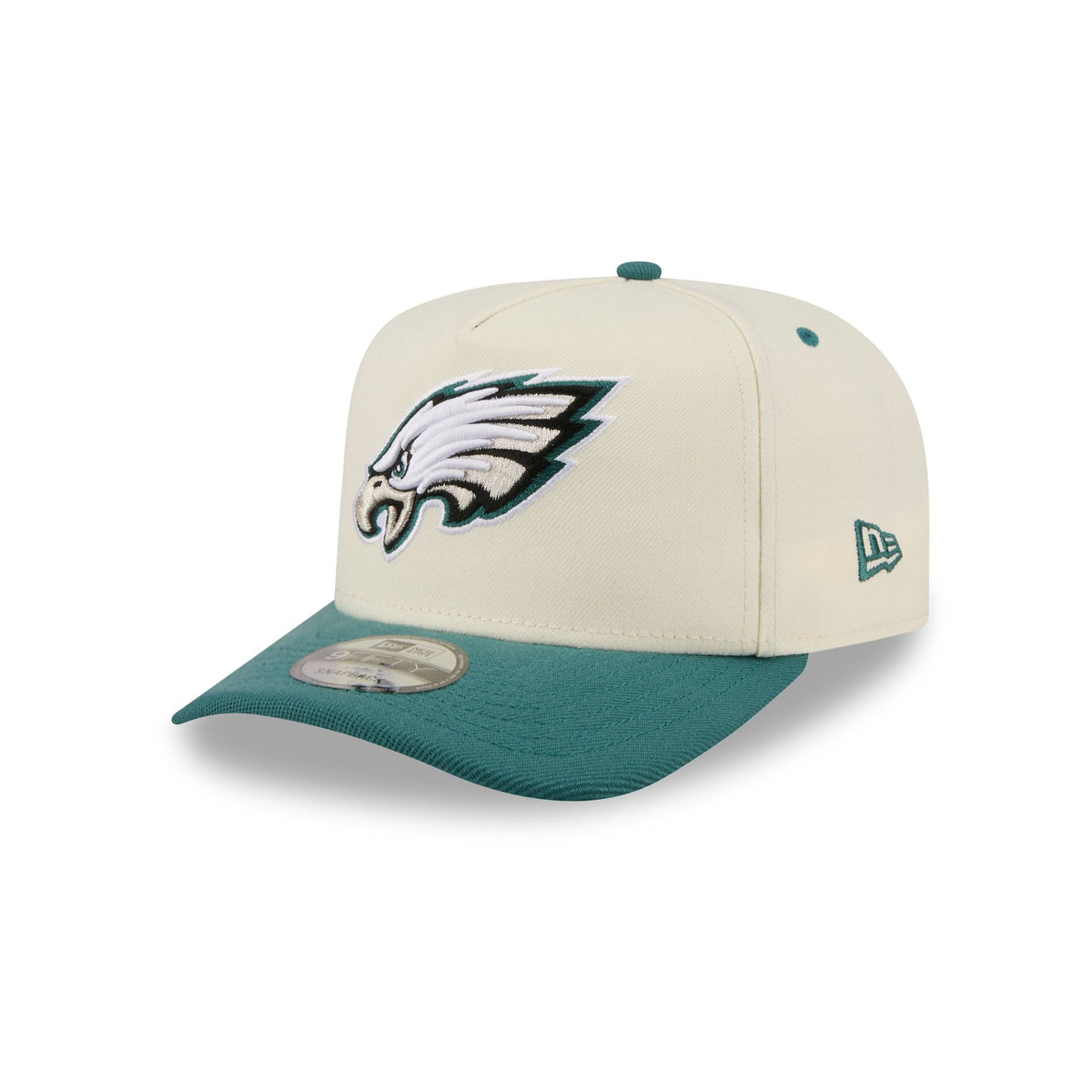 Philadelphia Eagles Statement Back Chrome White 9FIFTY A-Frame Snapback Hat