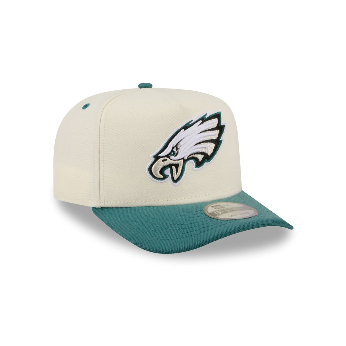 Philadelphia Eagles Statement Back Chrome White 9FIFTY A-Frame Snapback Hat