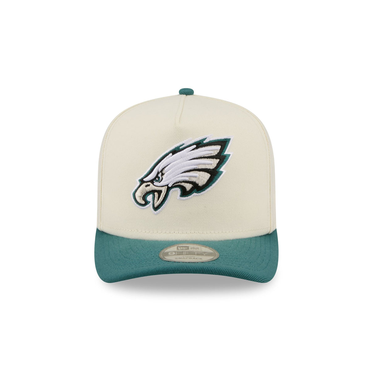 Philadelphia Eagles Statement Back Chrome White 9FIFTY A-Frame Snapback Hat