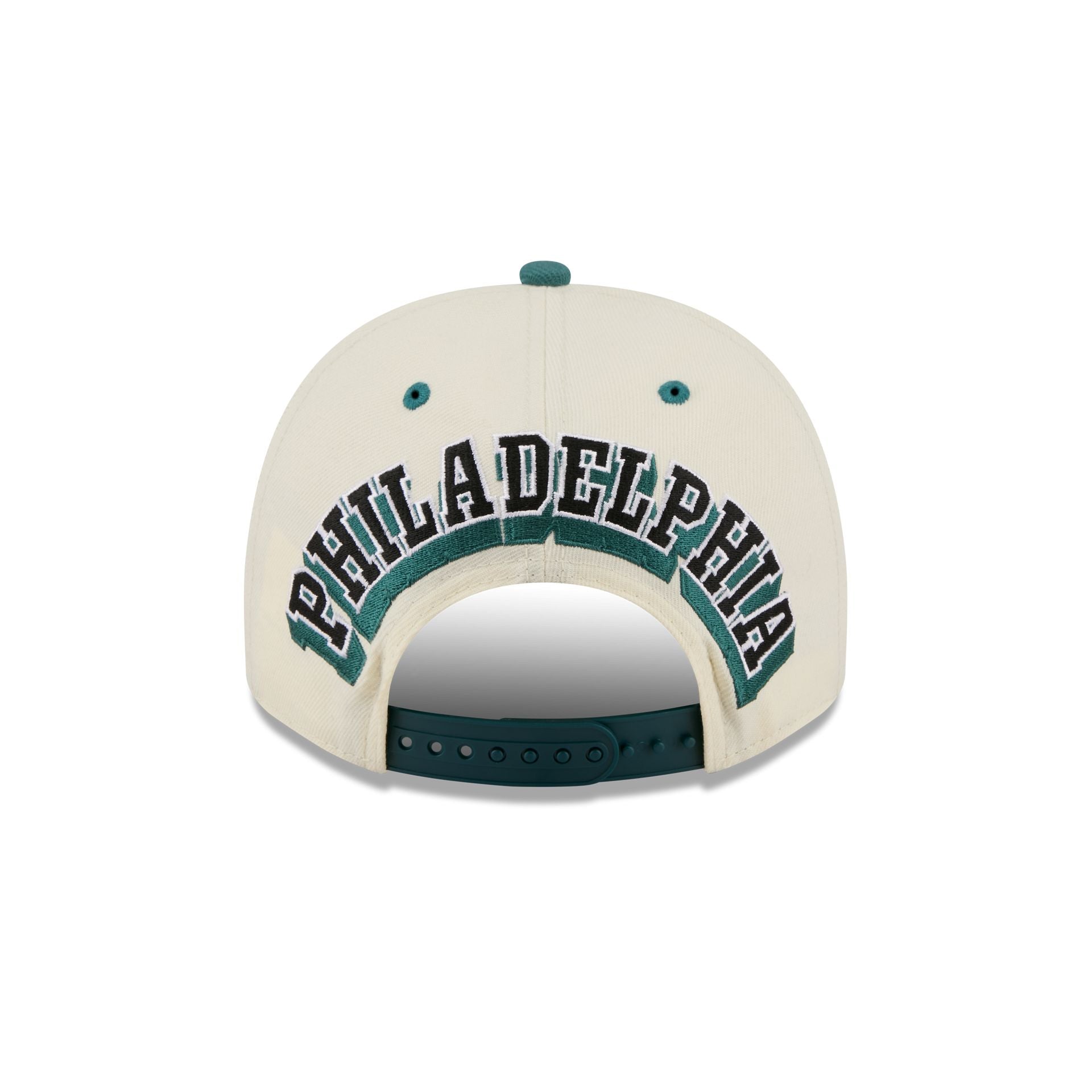 Philadelphia Eagles Statement Back Chrome White 9FIFTY A-Frame Snapback Hat