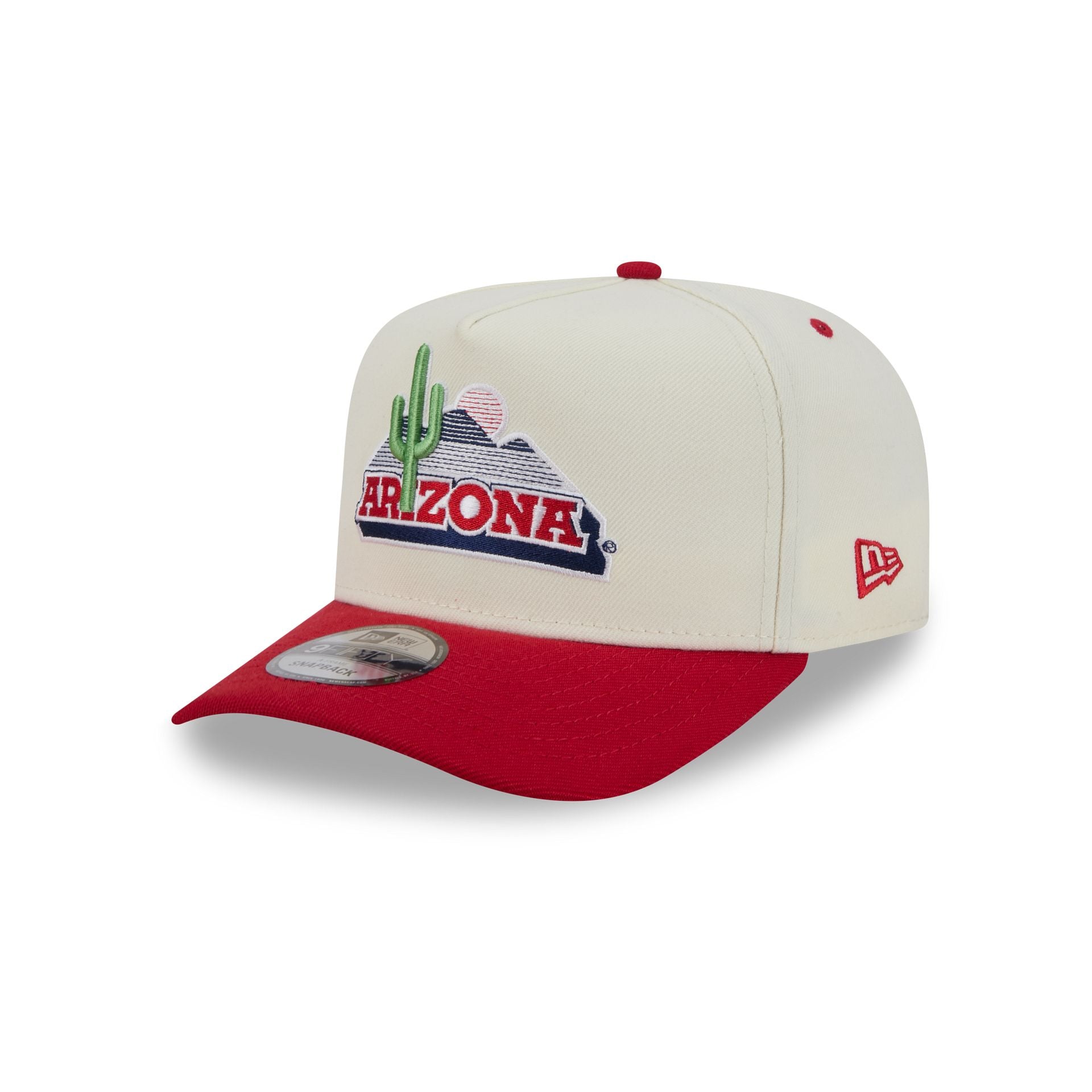 Arizona Wildcats Statement Back Chrome White 9FIFTY A-Frame Snapback Hat
